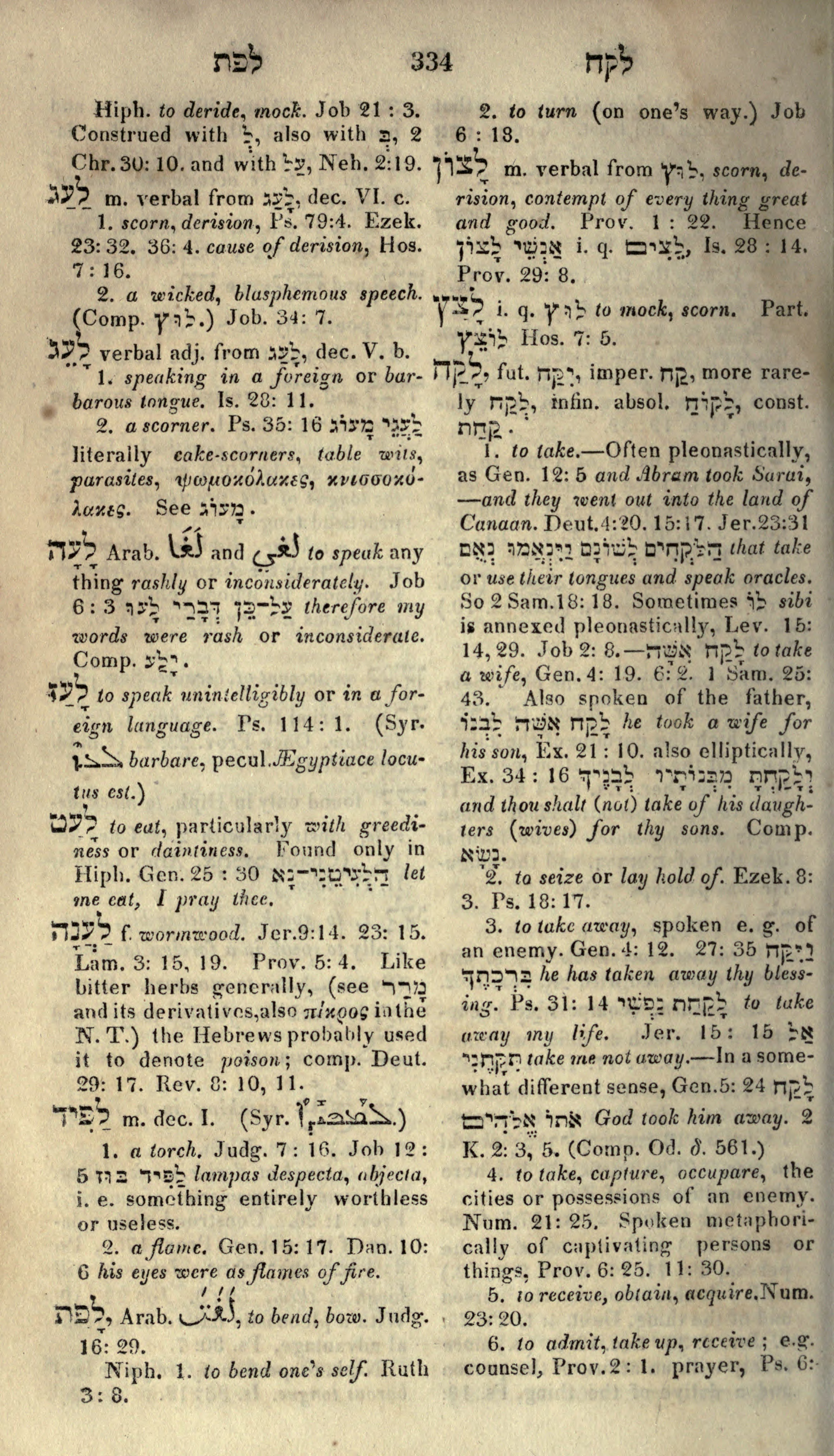 Gesenius Lexicon Page 348