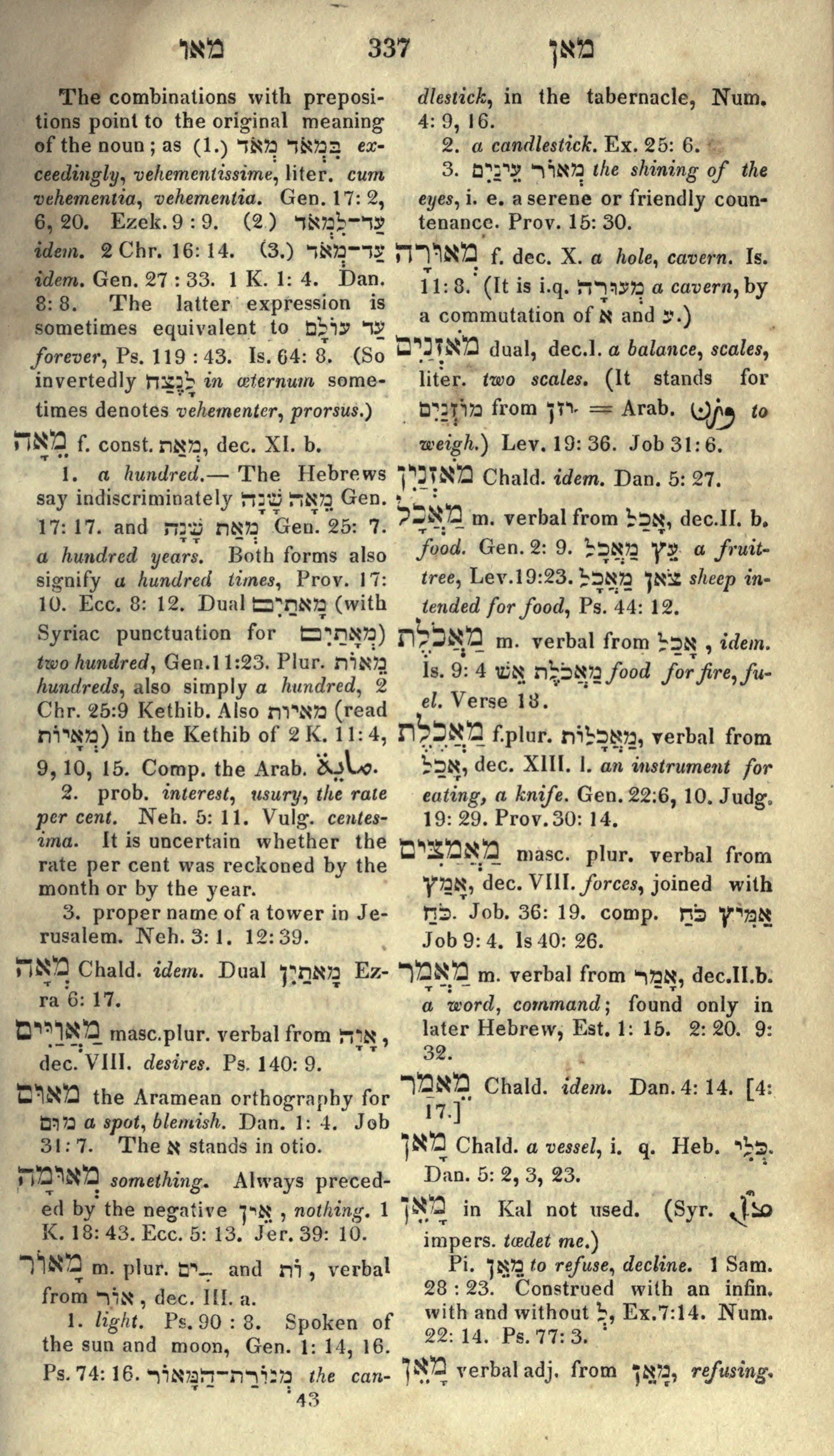 Gesenius Lexicon Page 351