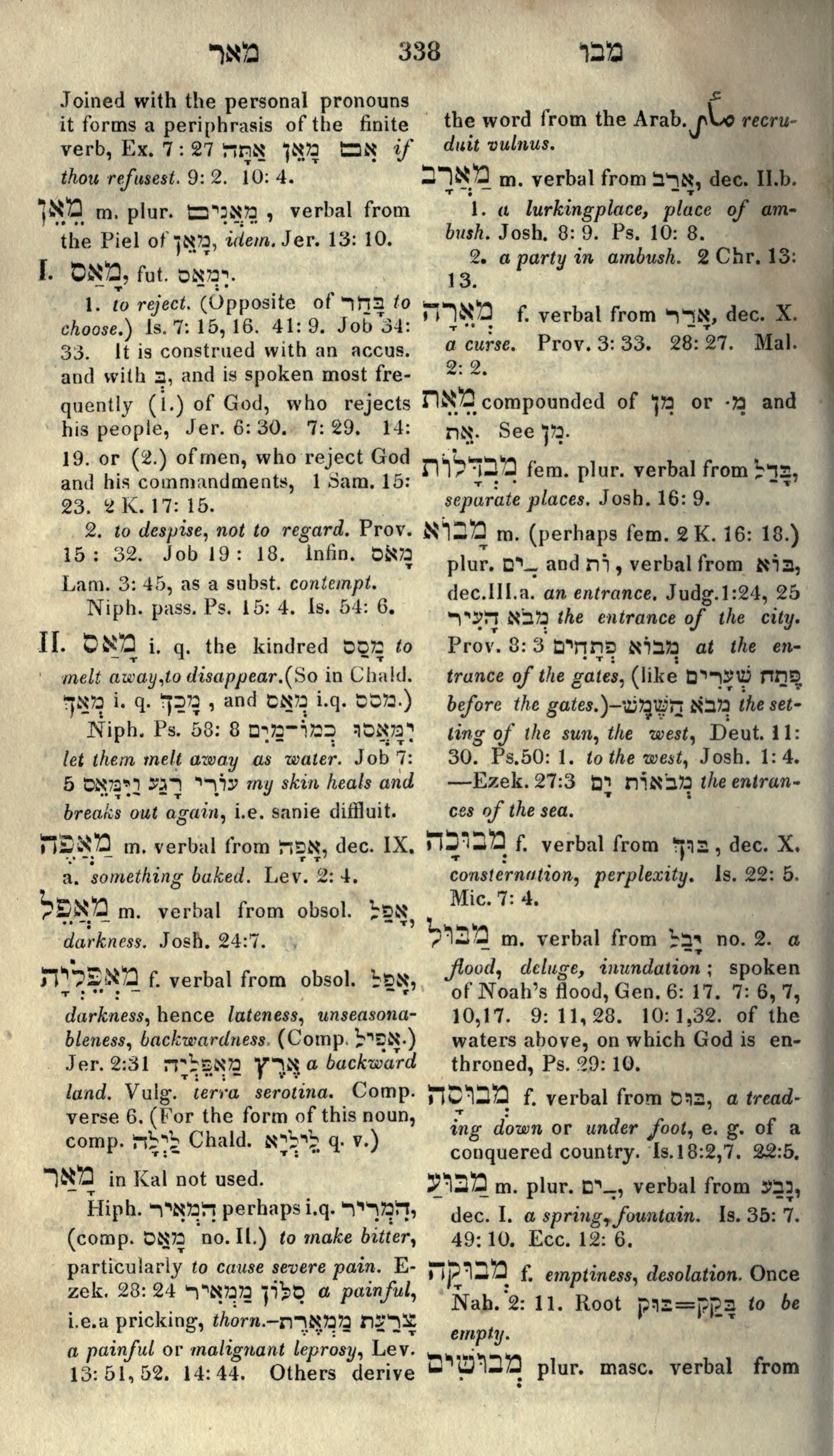 Gesenius Lexicon Page 352