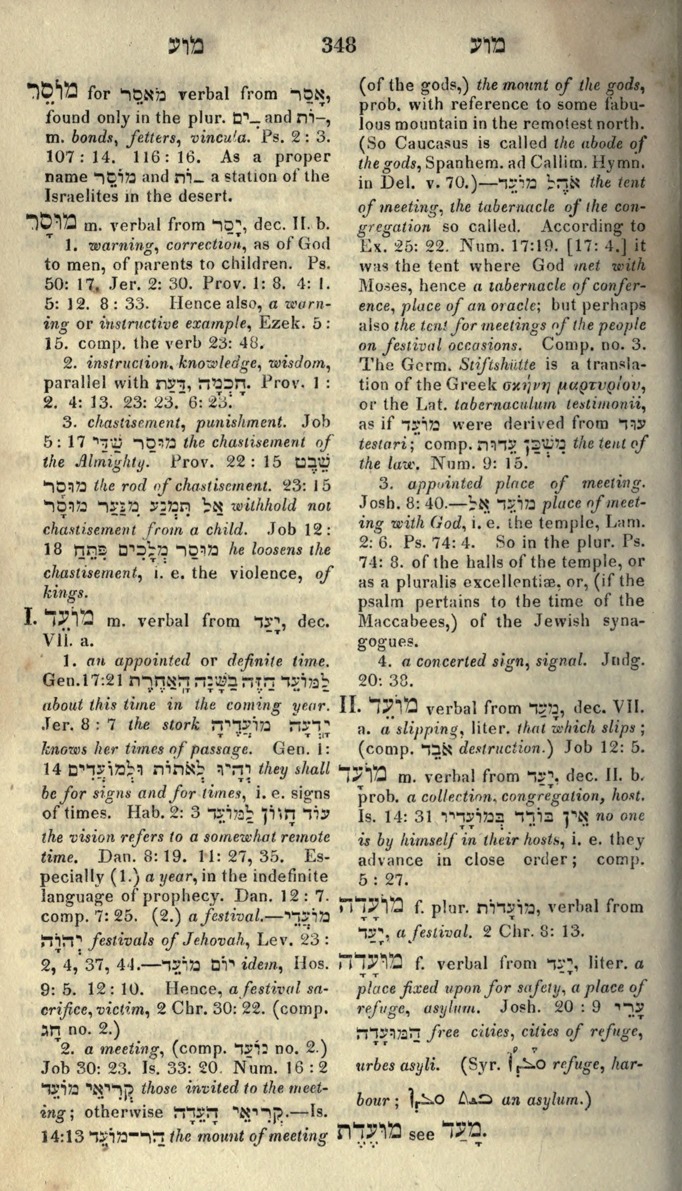 Gesenius Lexicon Page 362