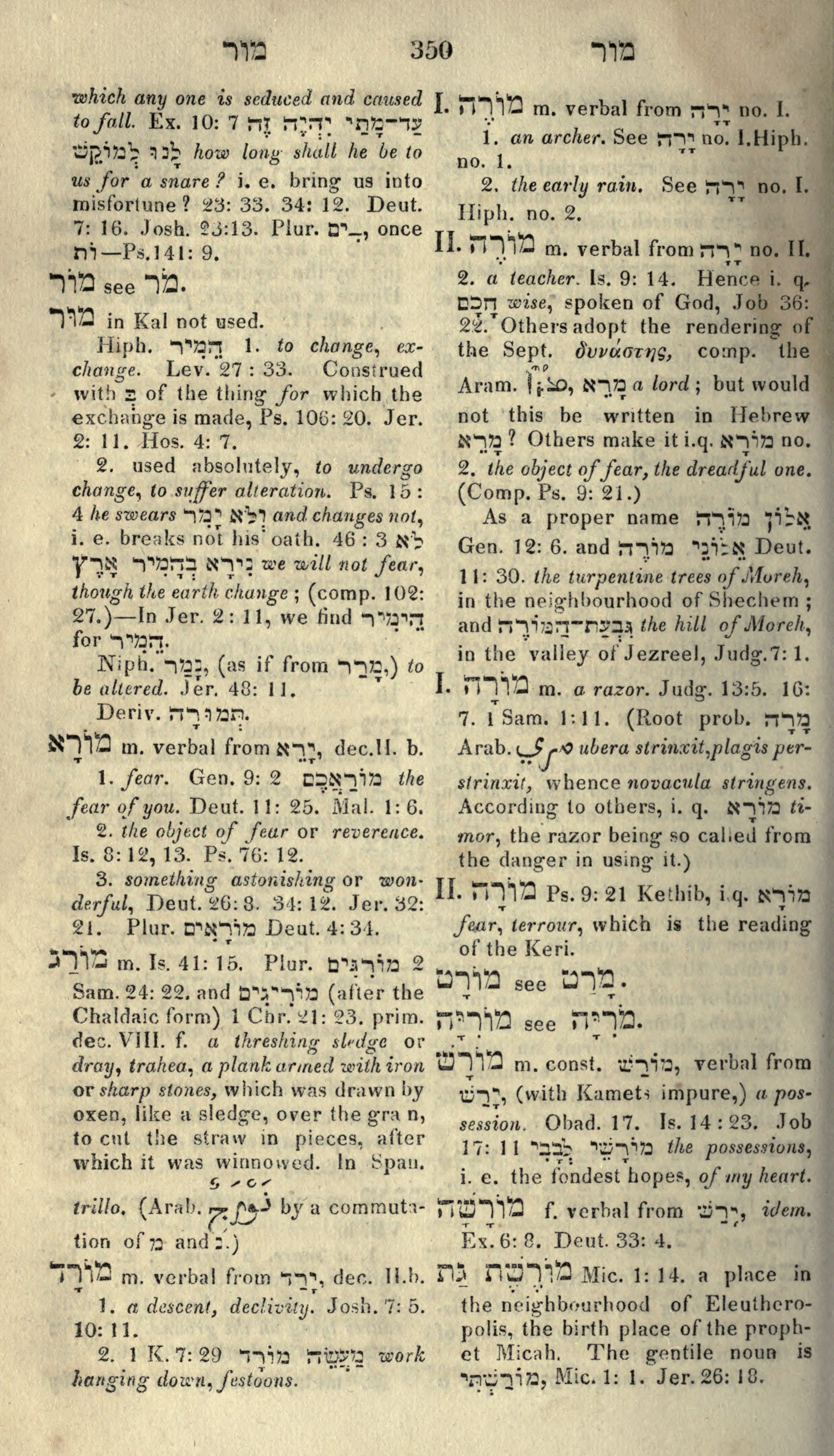 Gesenius Lexicon Page 364
