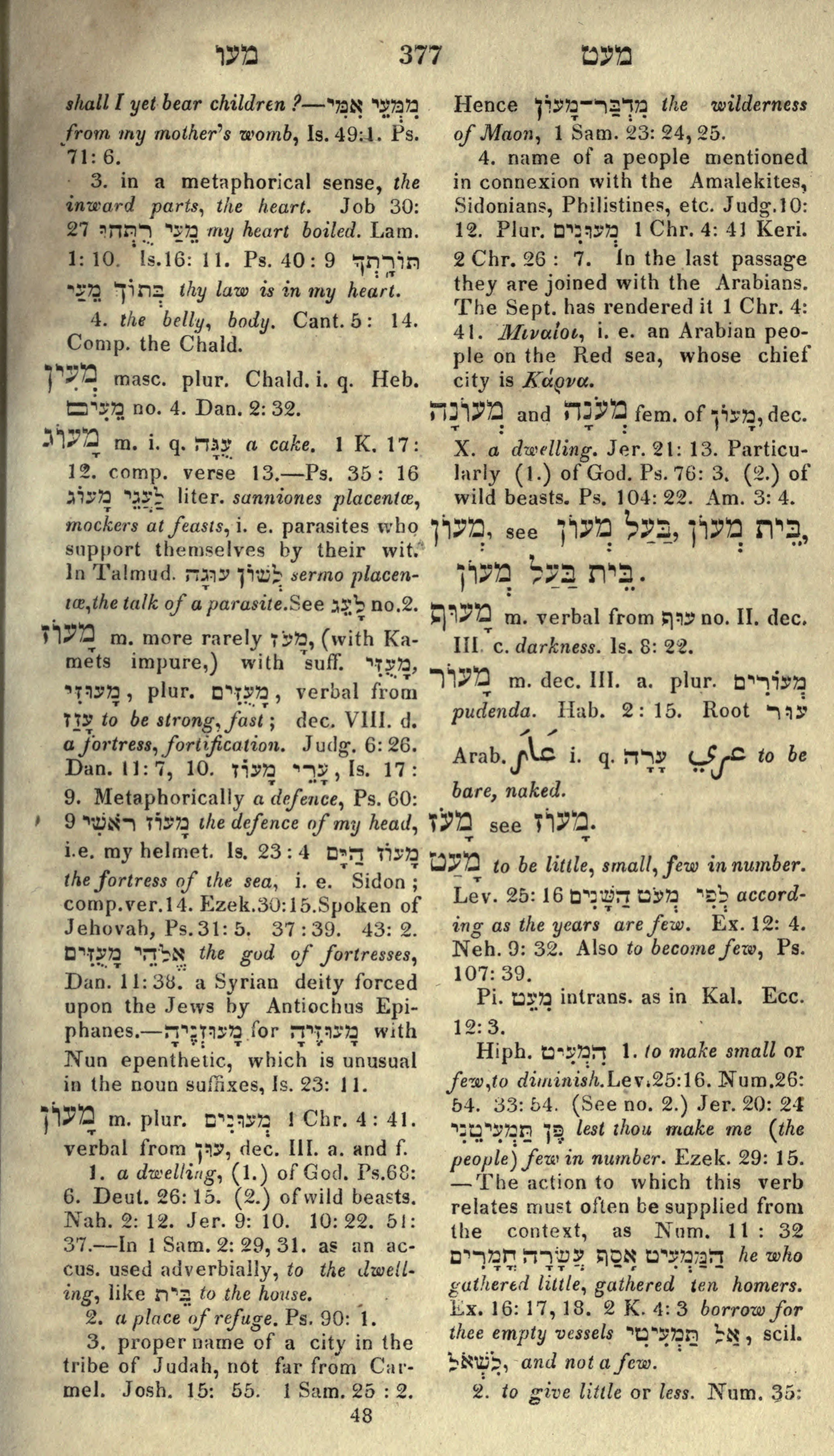 Gesenius Lexicon Page 391