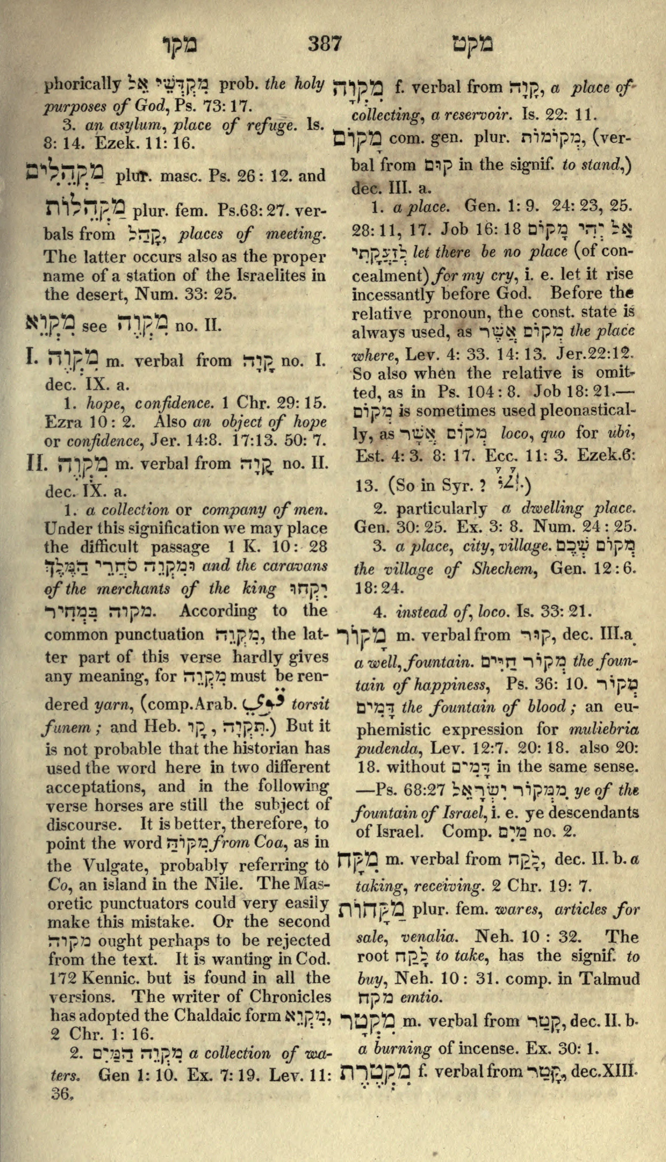 Gesenius Lexicon Page 401