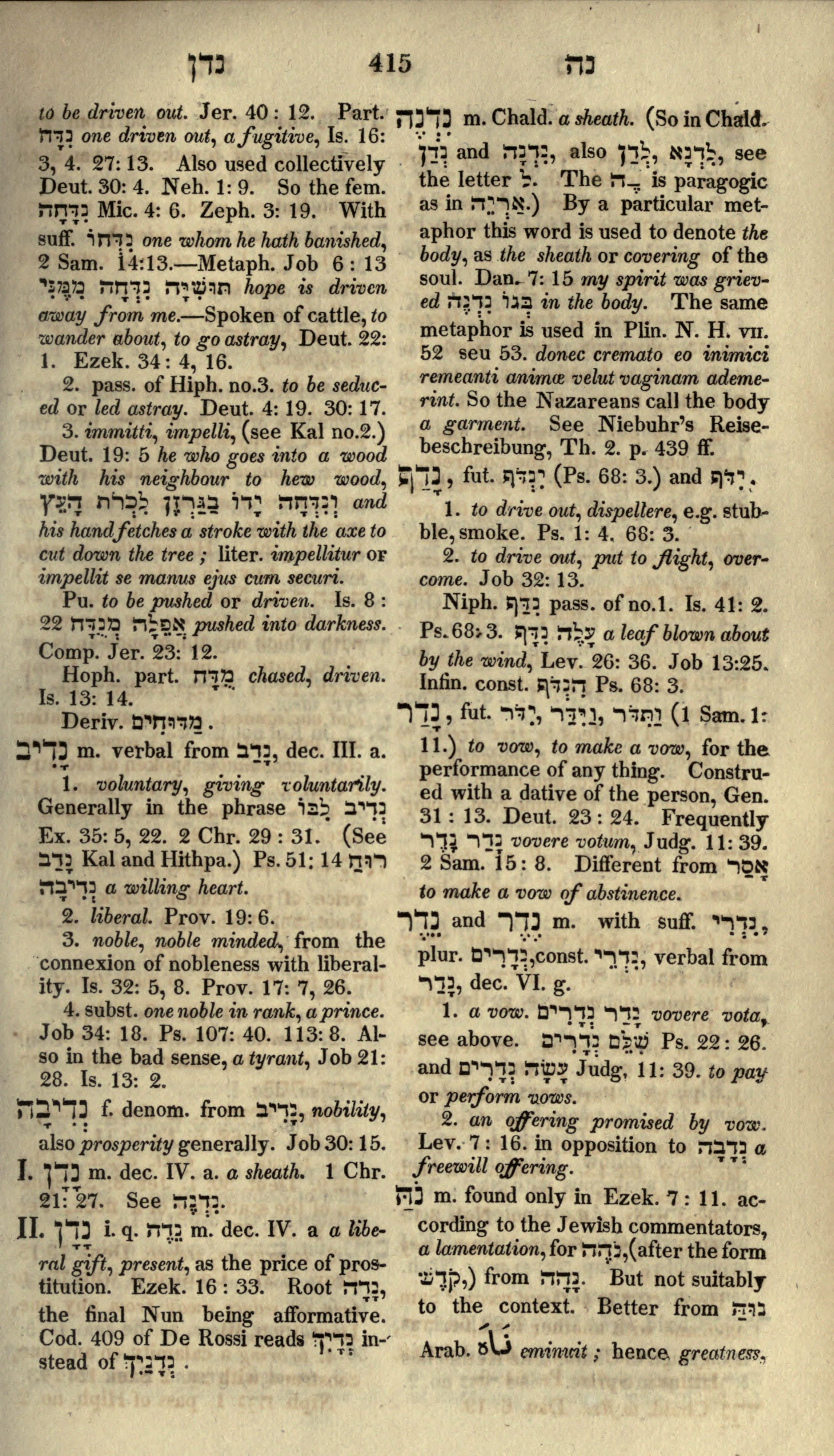 Gesenius Lexicon Page 429