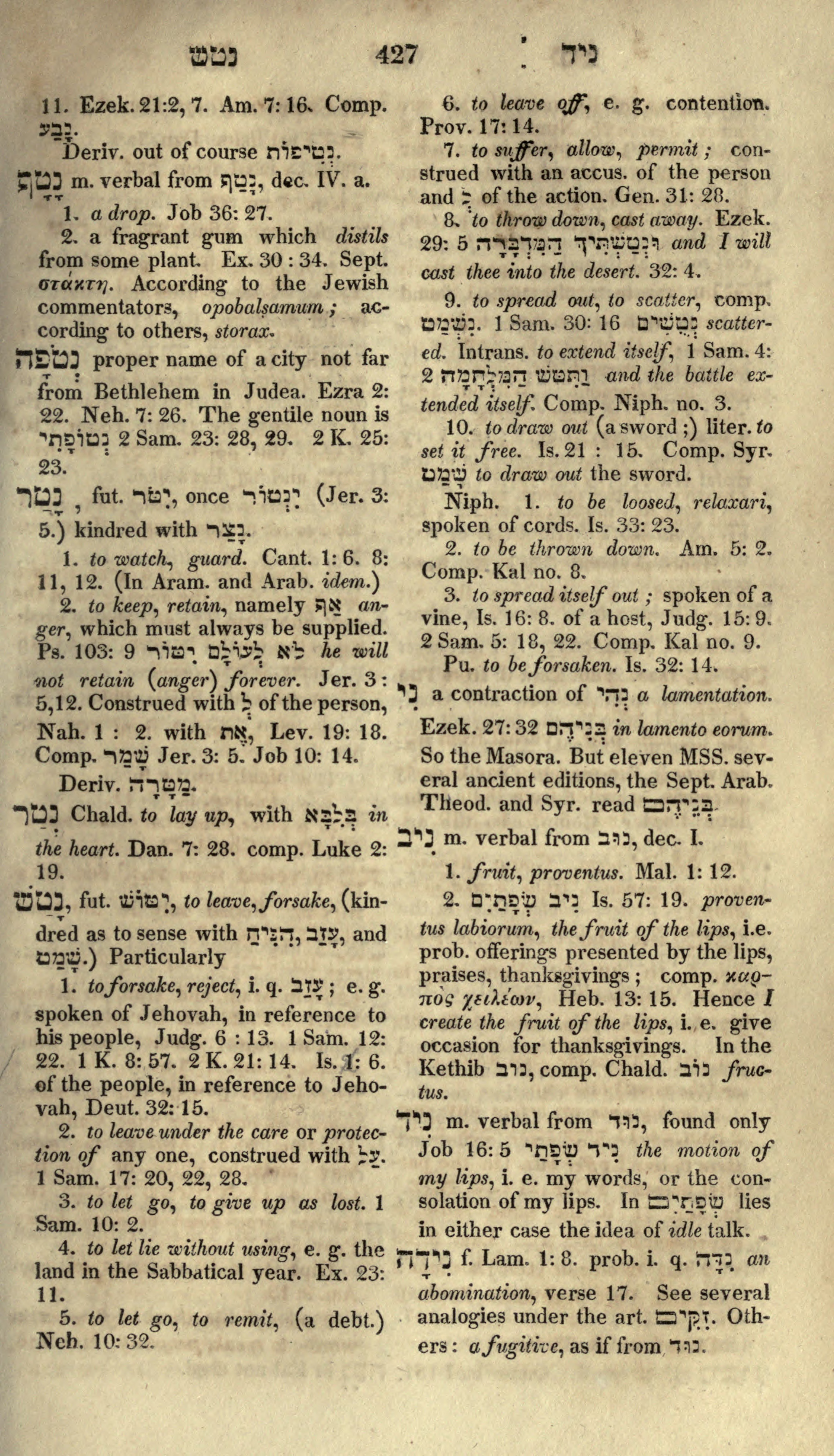 Gesenius Lexicon Page 441