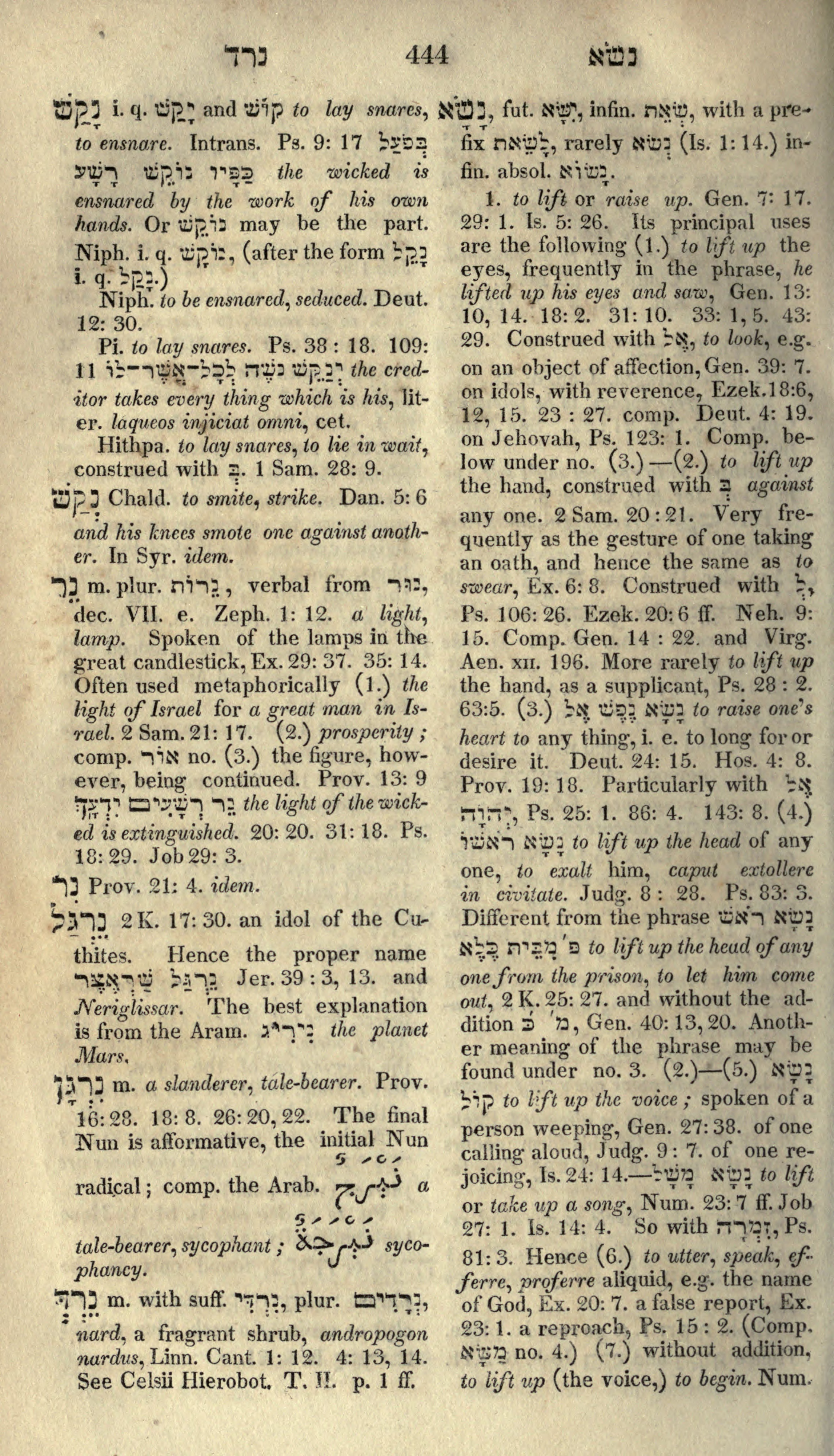 Gesenius Lexicon Page 458