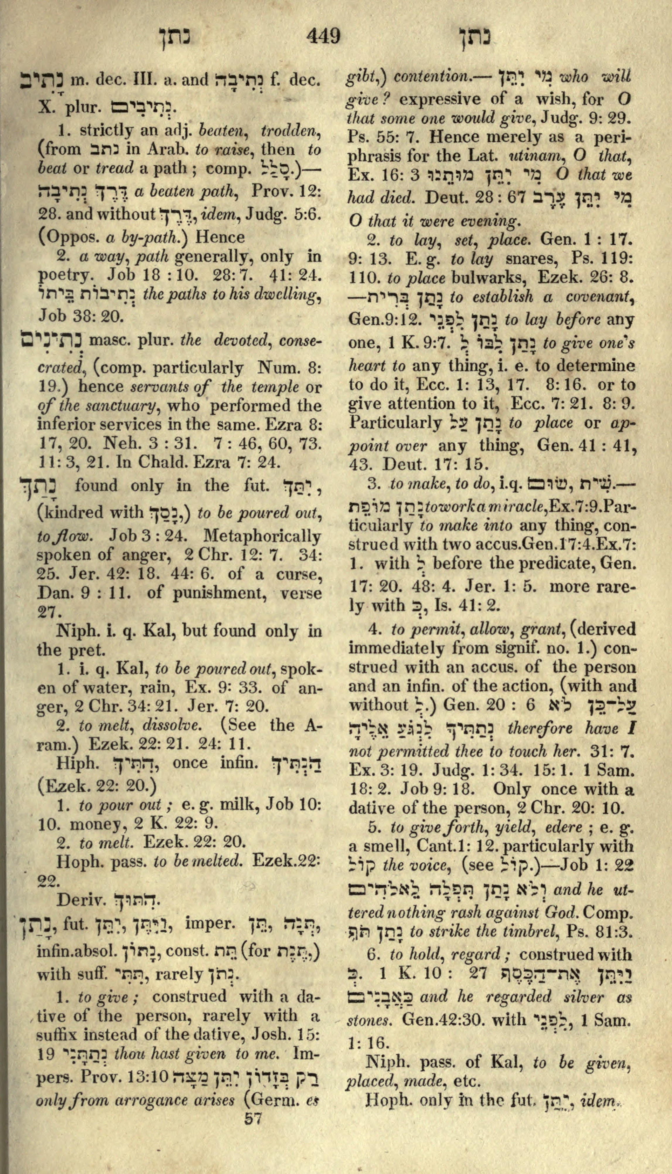 Gesenius Lexicon Page 463