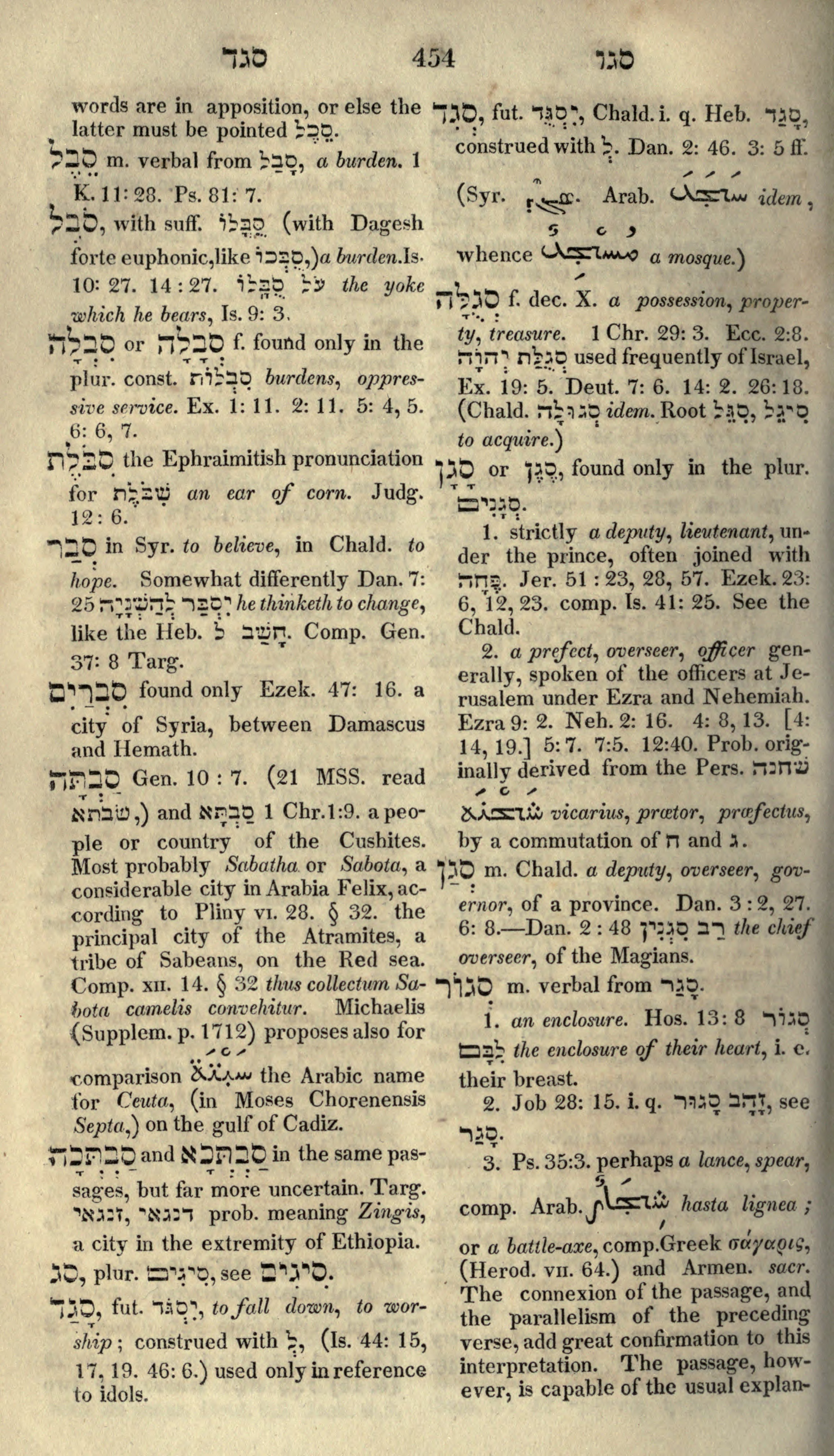 Gesenius Lexicon Page 468