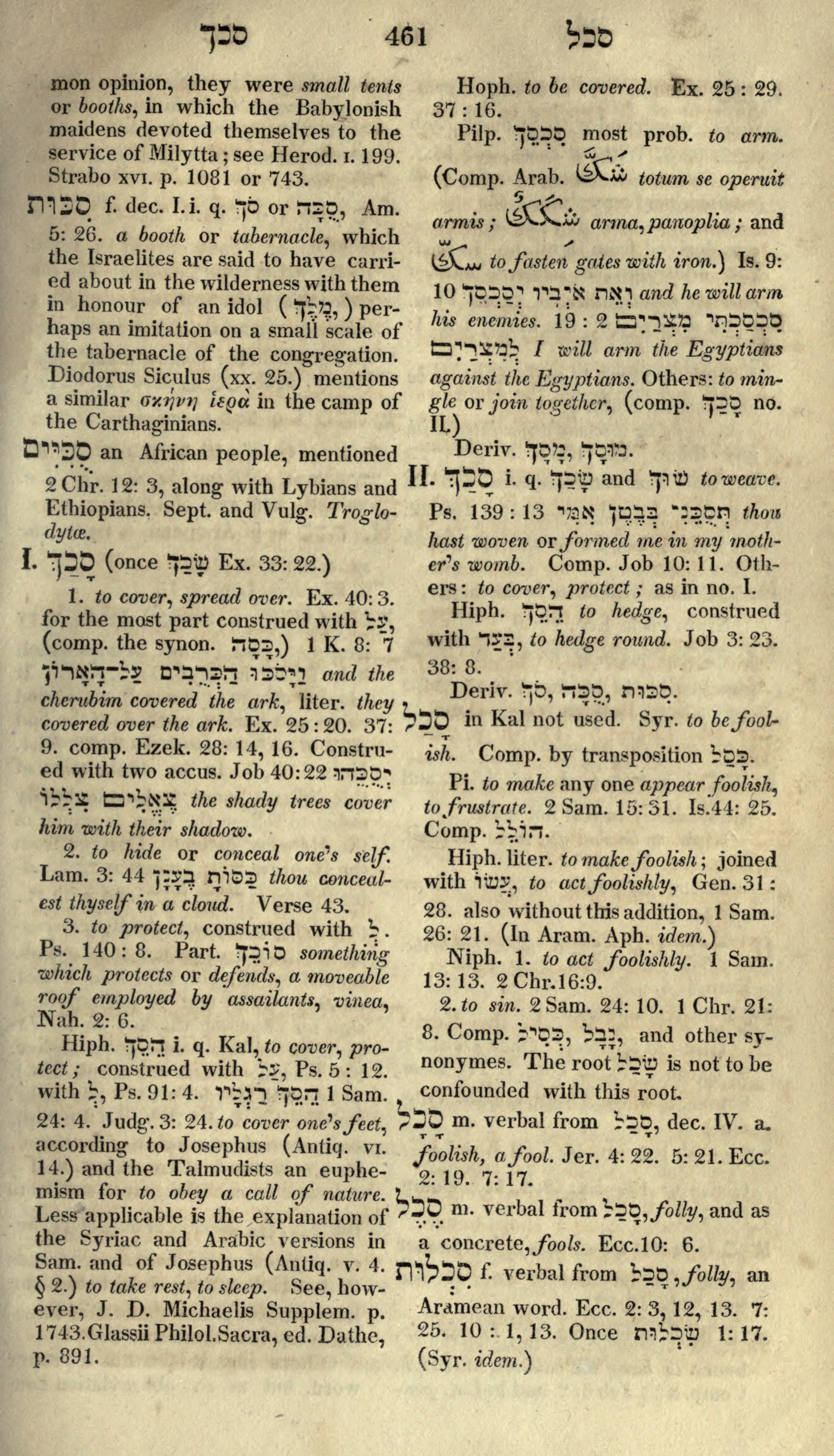 Gesenius Lexicon Page 475