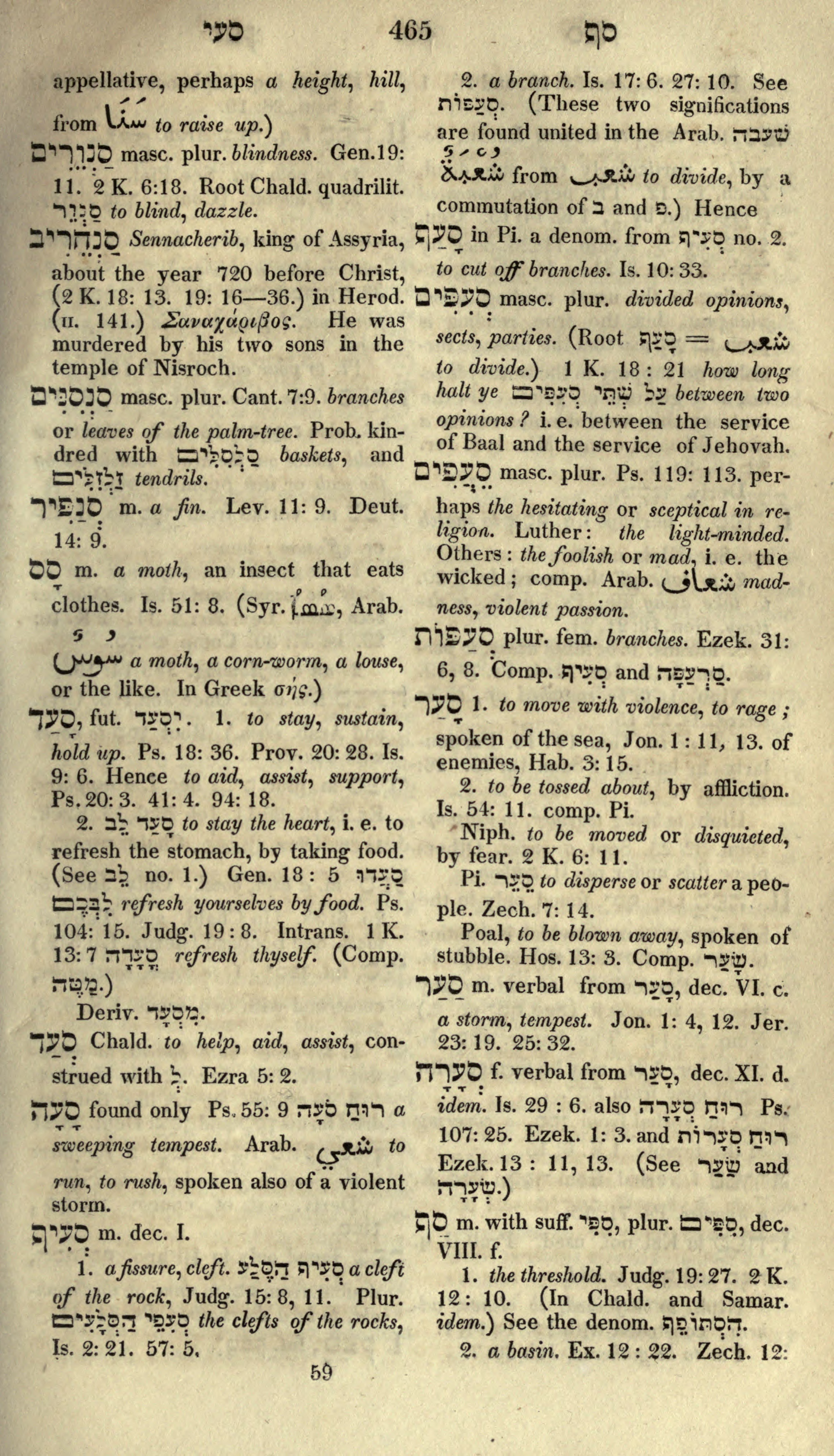 Gesenius Lexicon Page 479