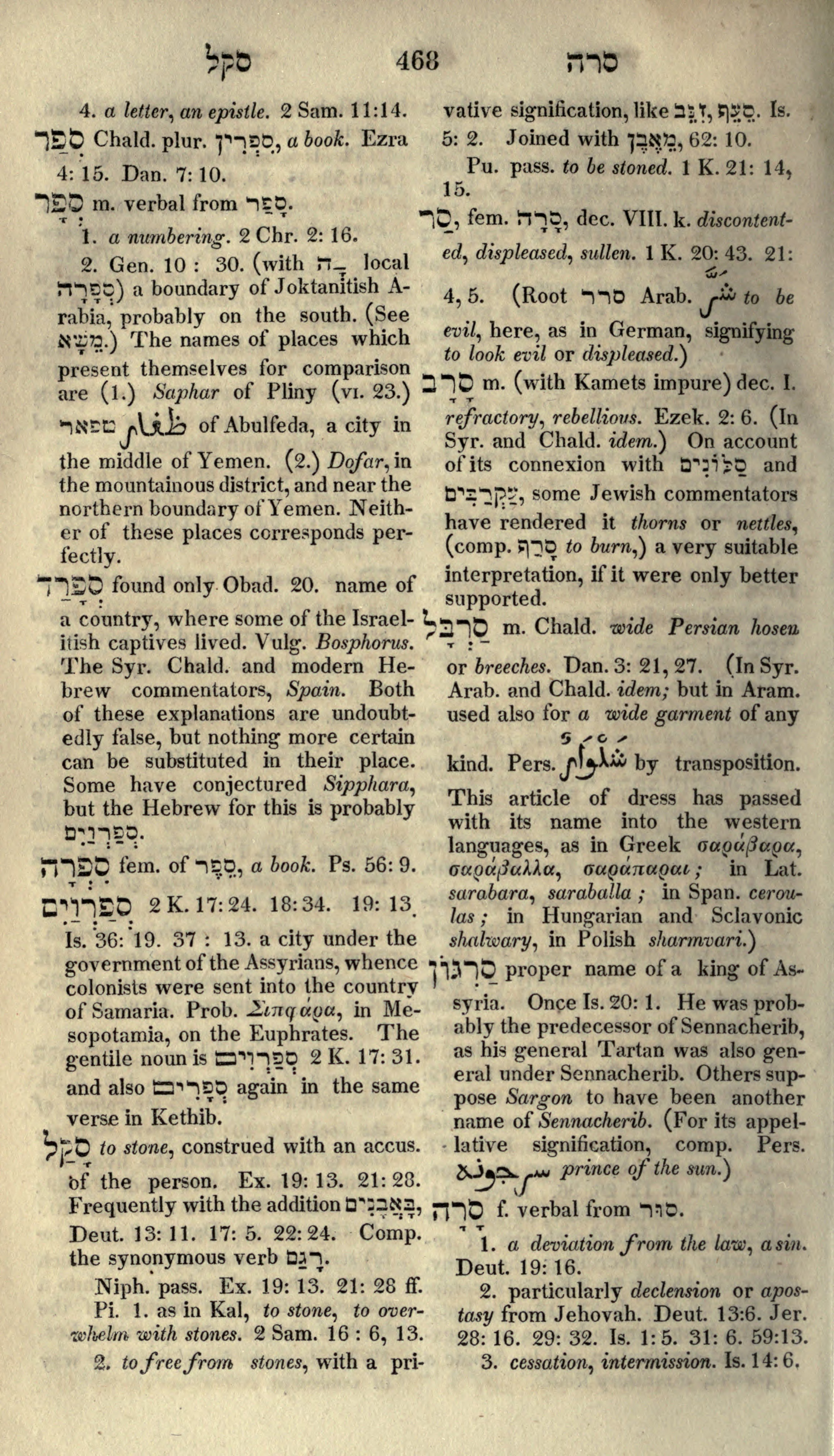 Gesenius Lexicon Page 482
