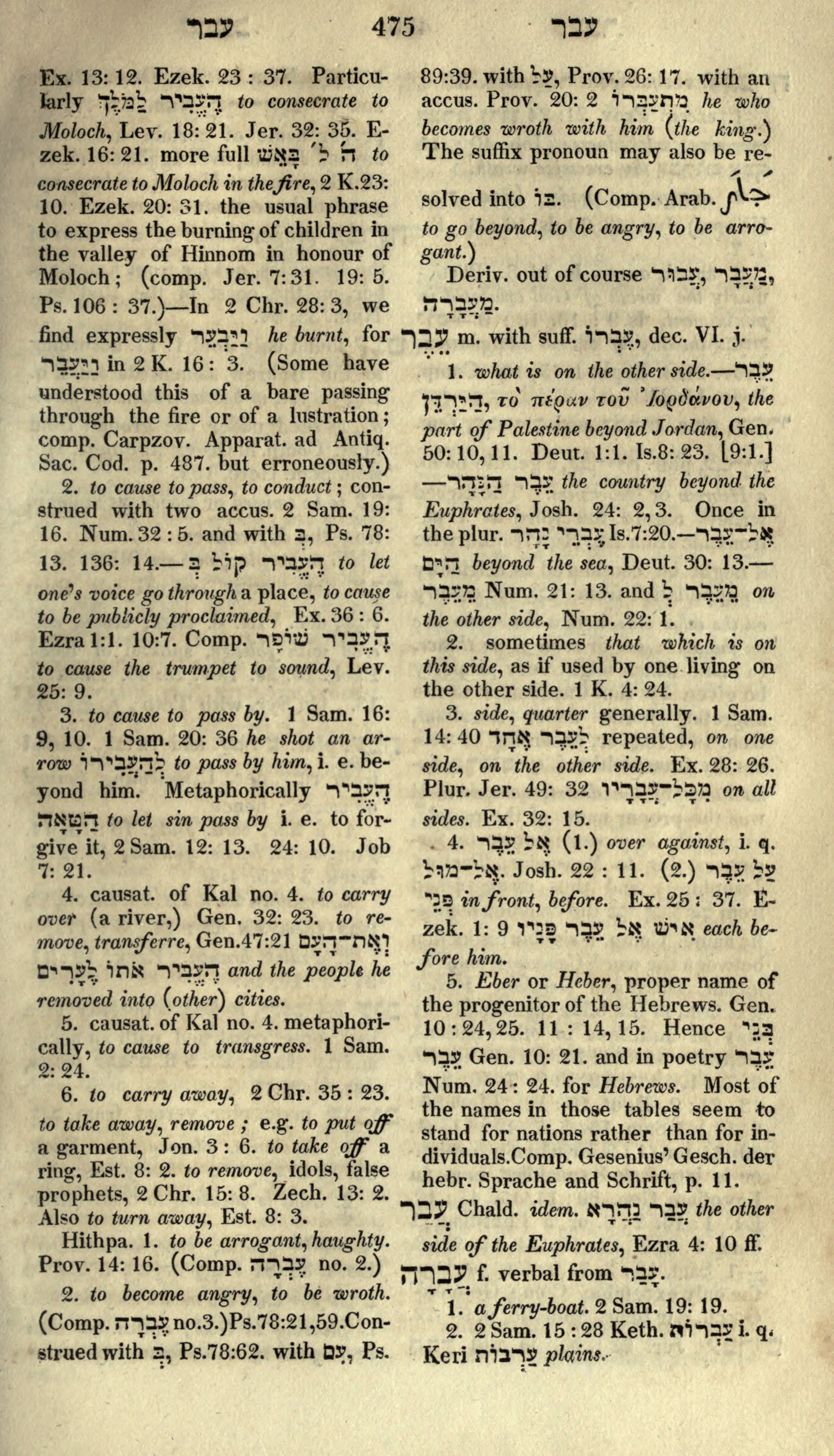 Gesenius Lexicon Page 489