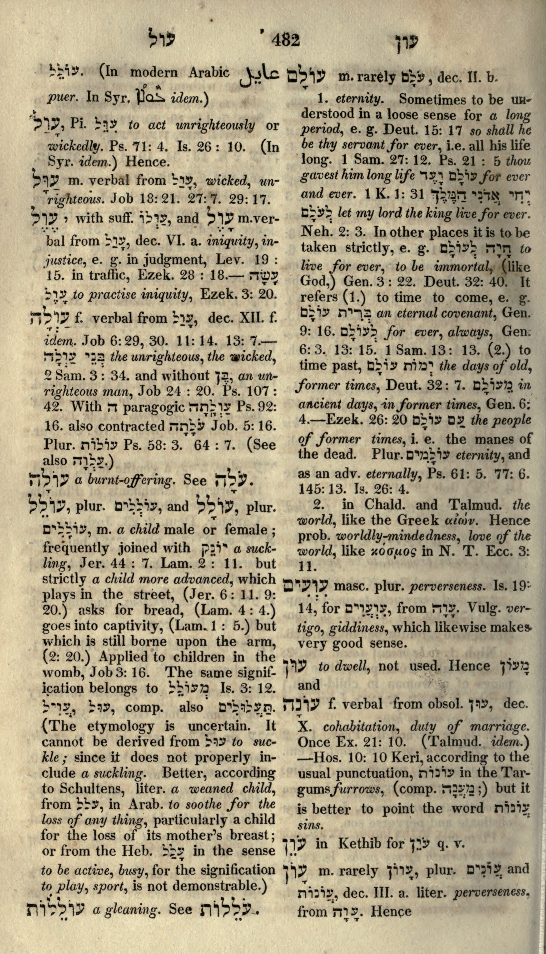Gesenius Lexicon Page 496