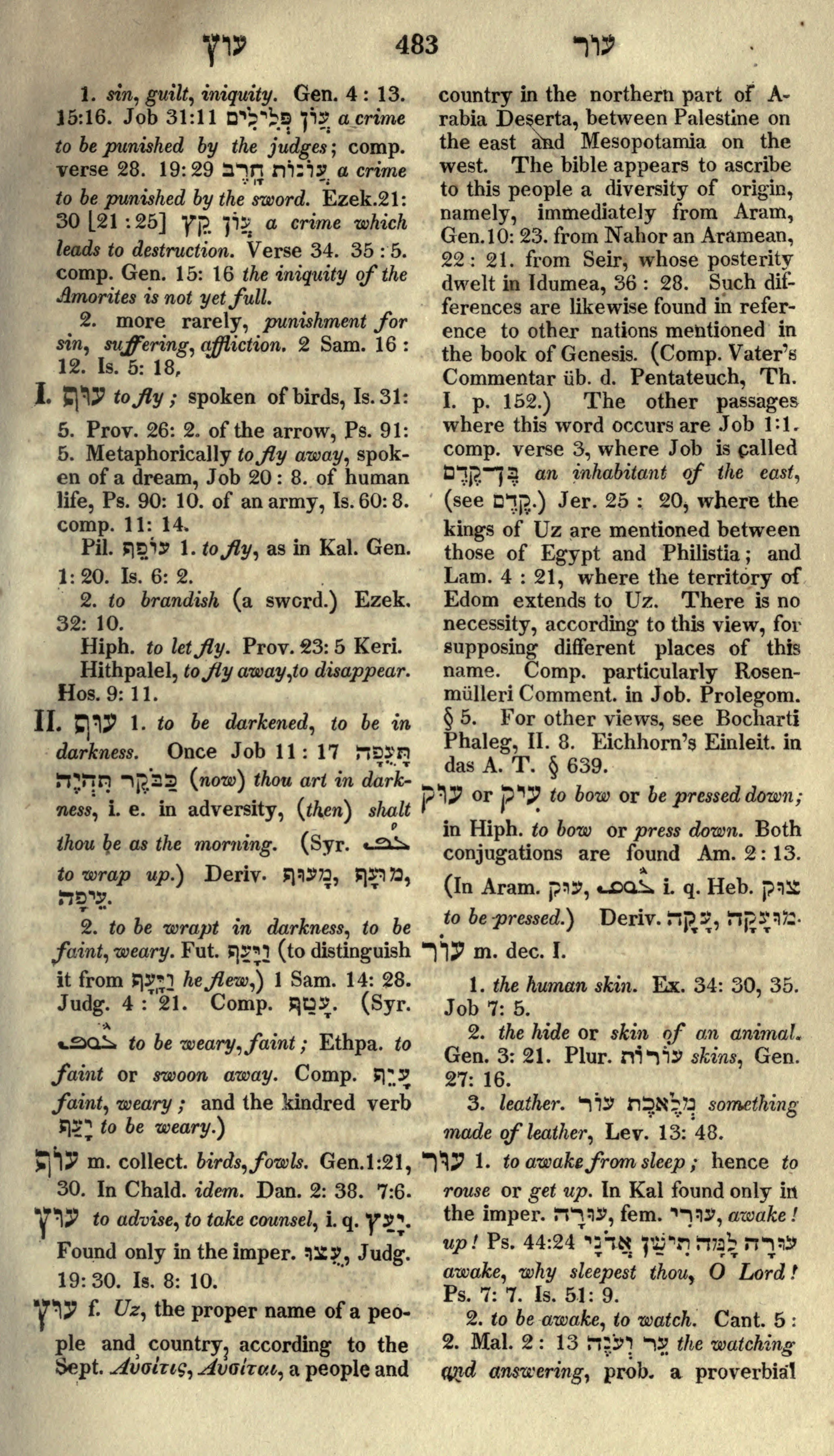 Gesenius Lexicon Page 497