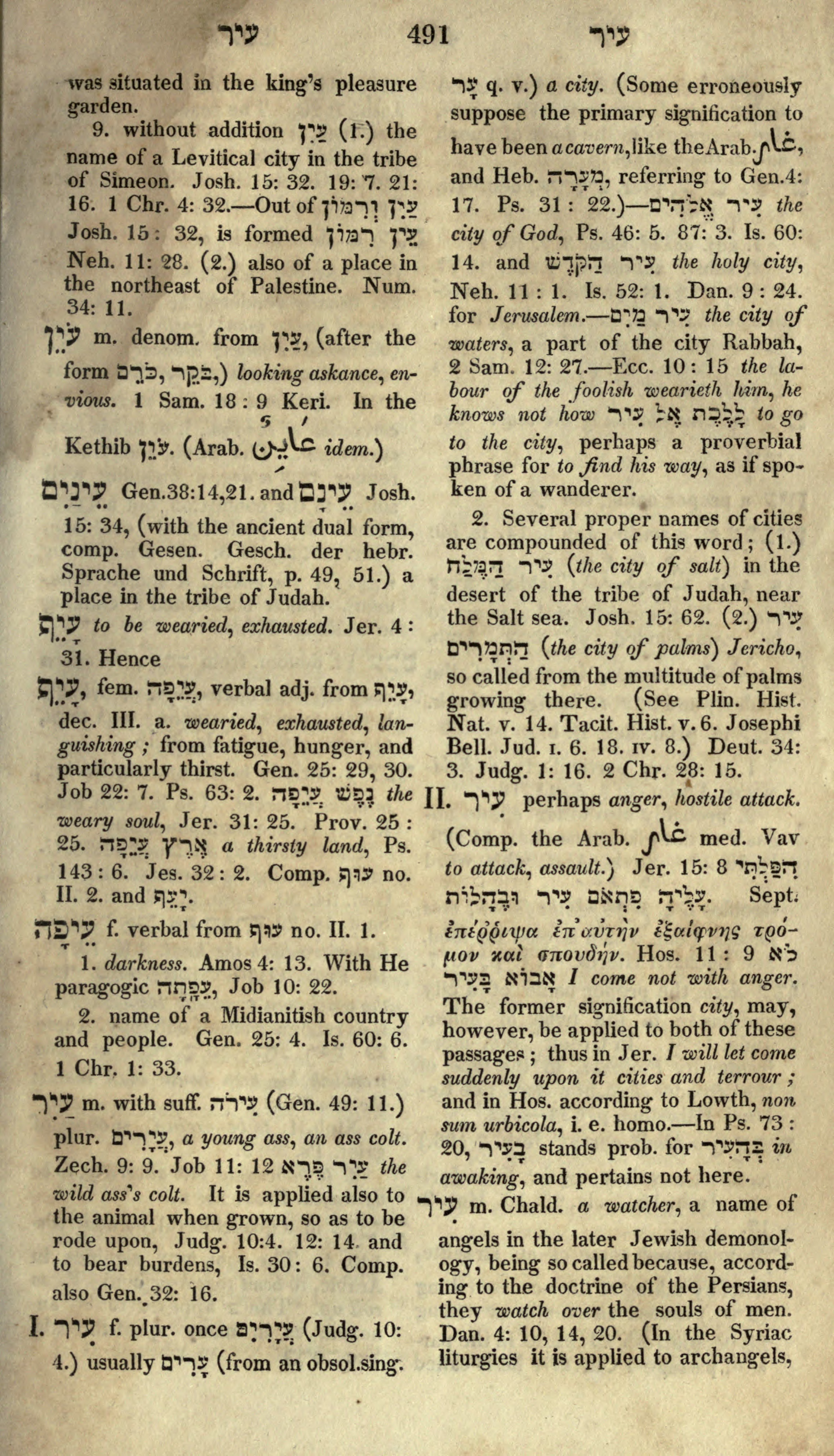 Gesenius Lexicon Page 505