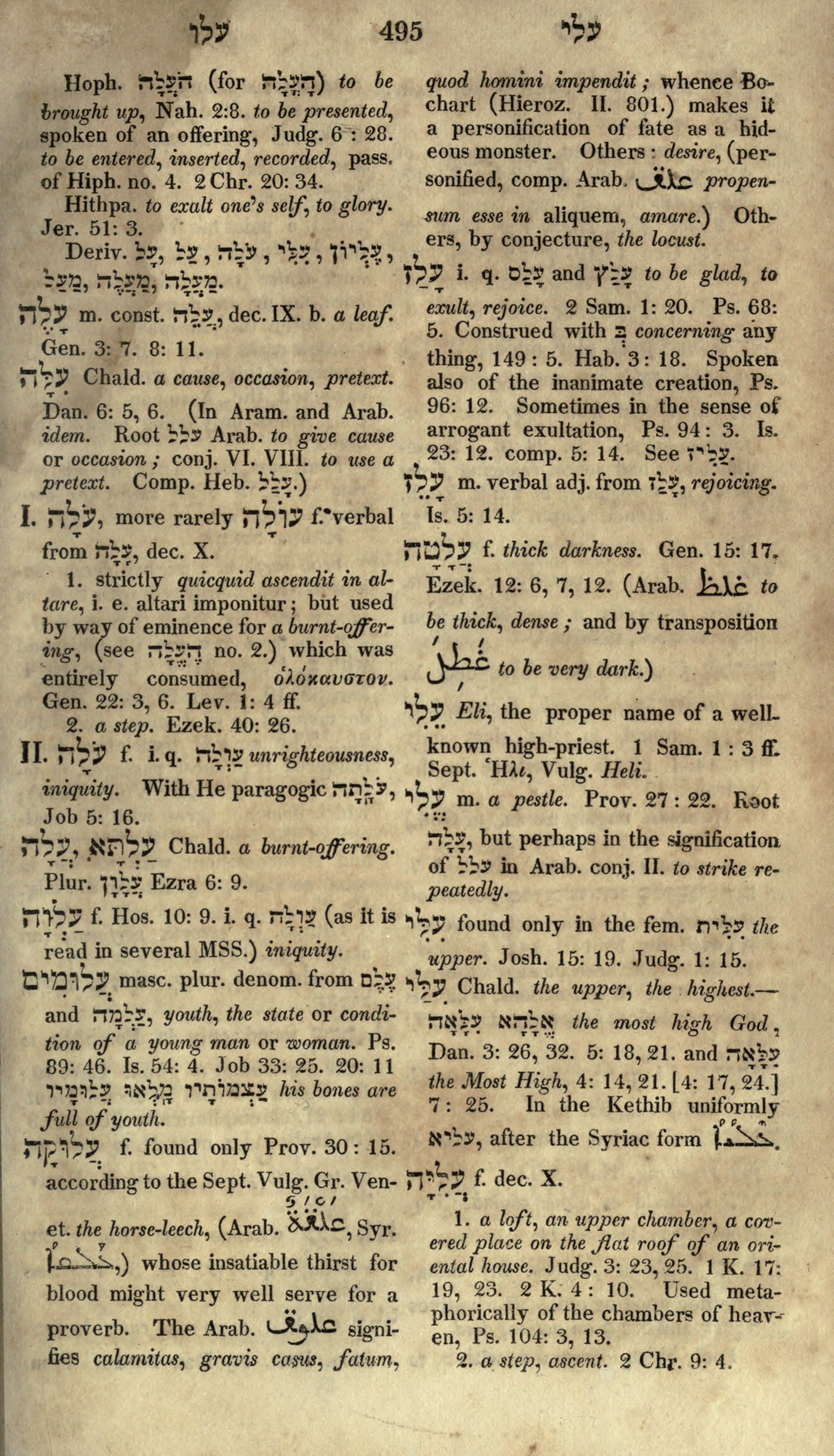 Gesenius Lexicon Page 509