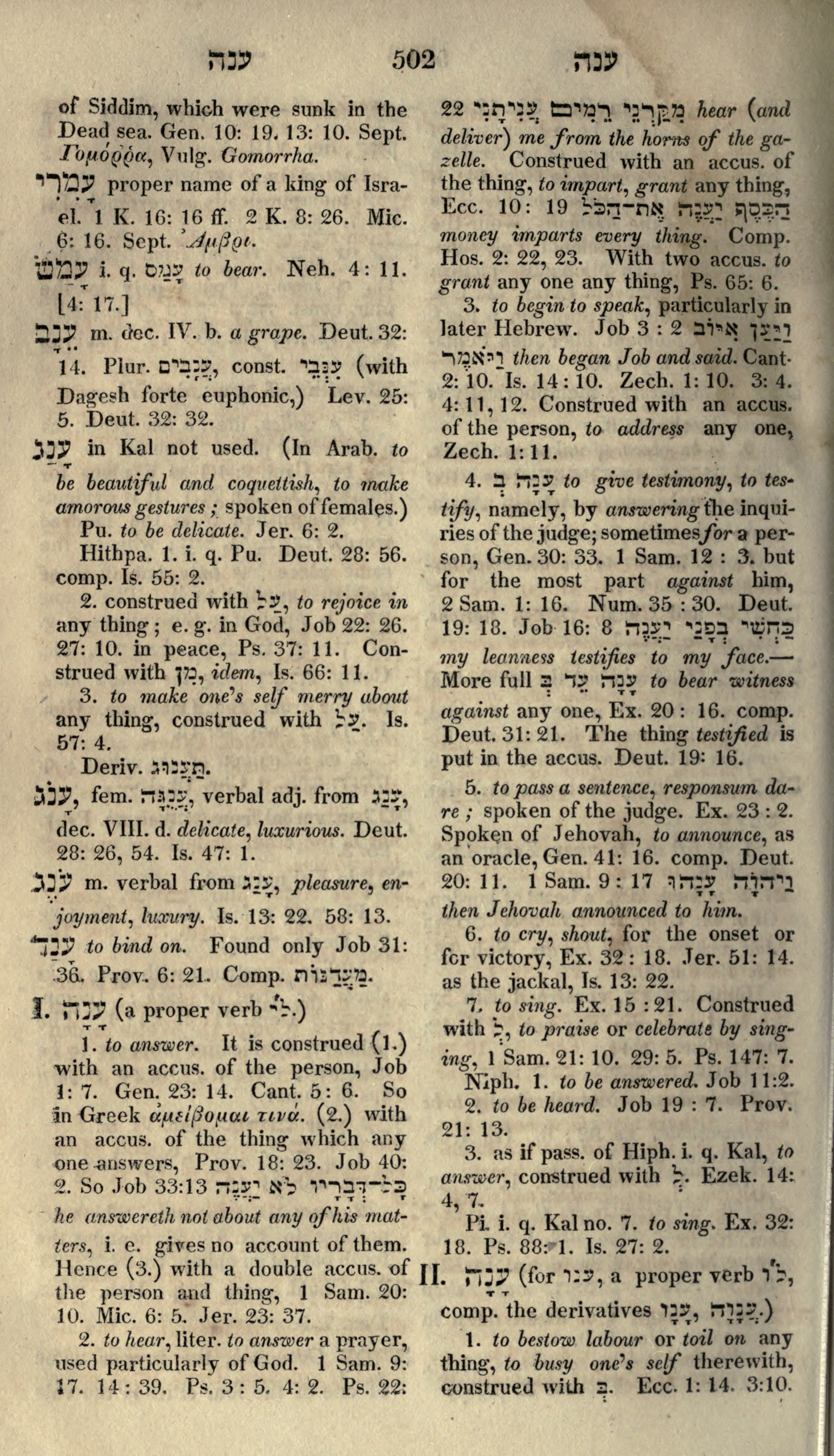 Gesenius Lexicon Page 516