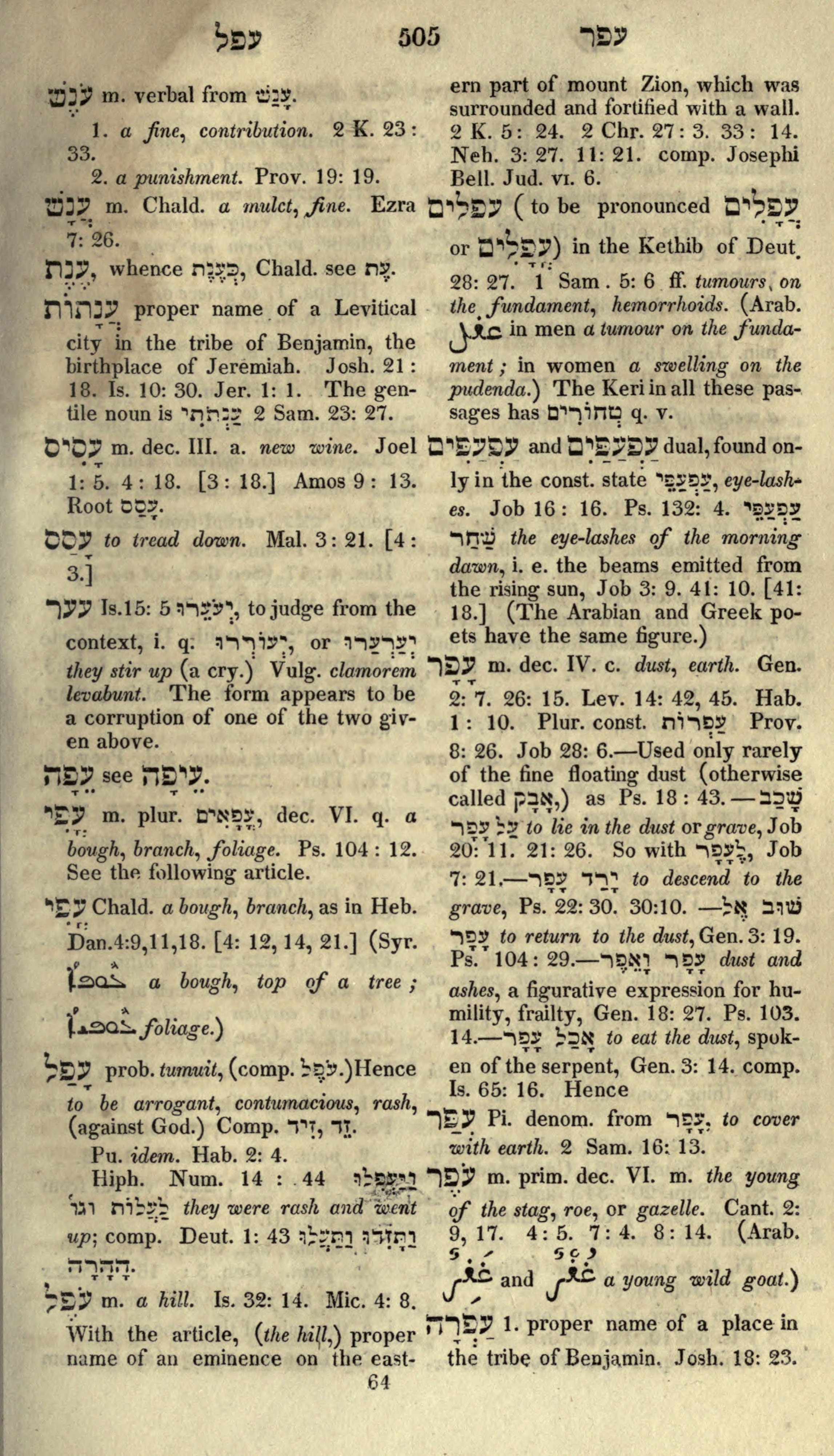 Gesenius Lexicon Page 519