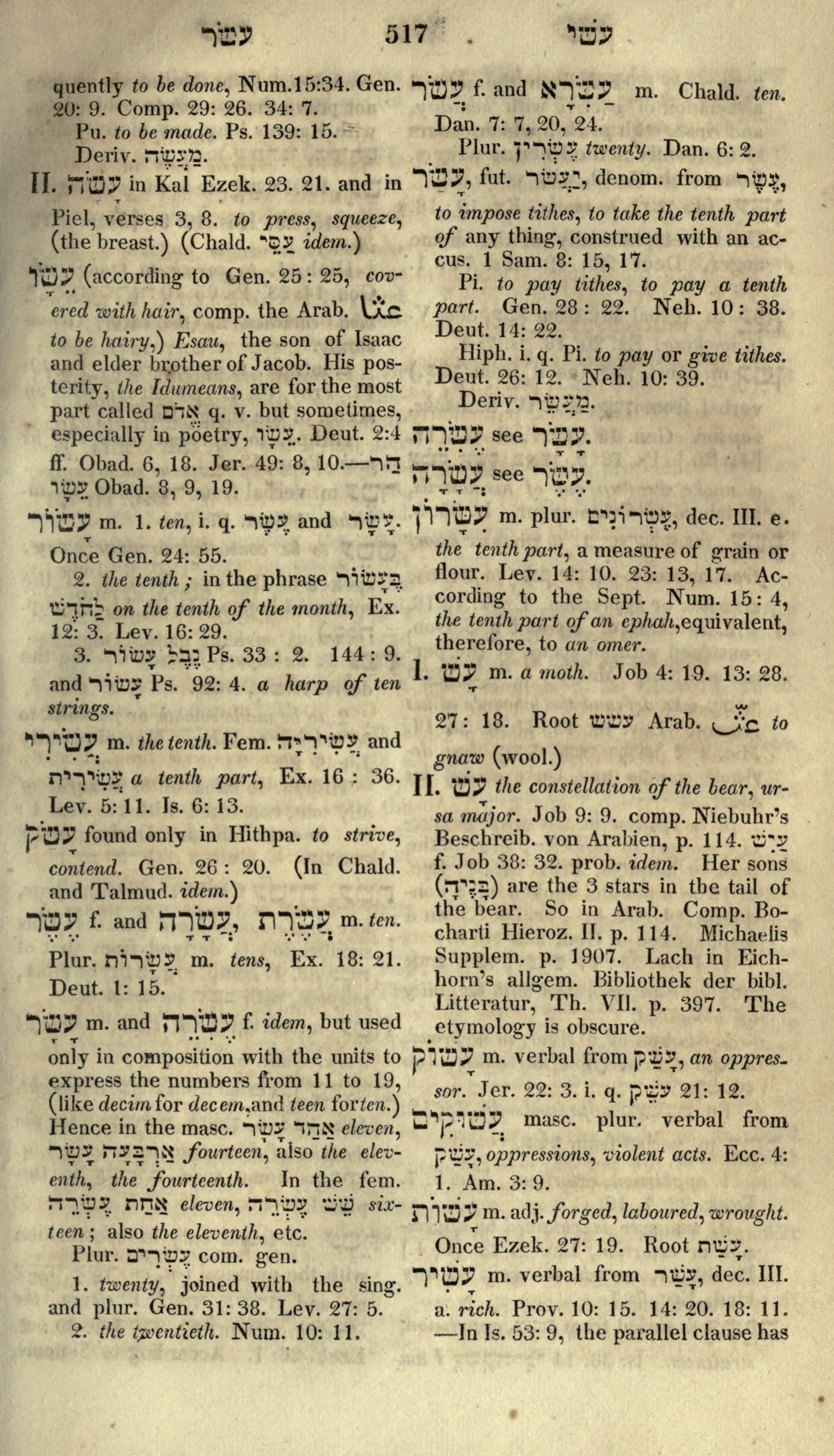 Gesenius Lexicon Page 531