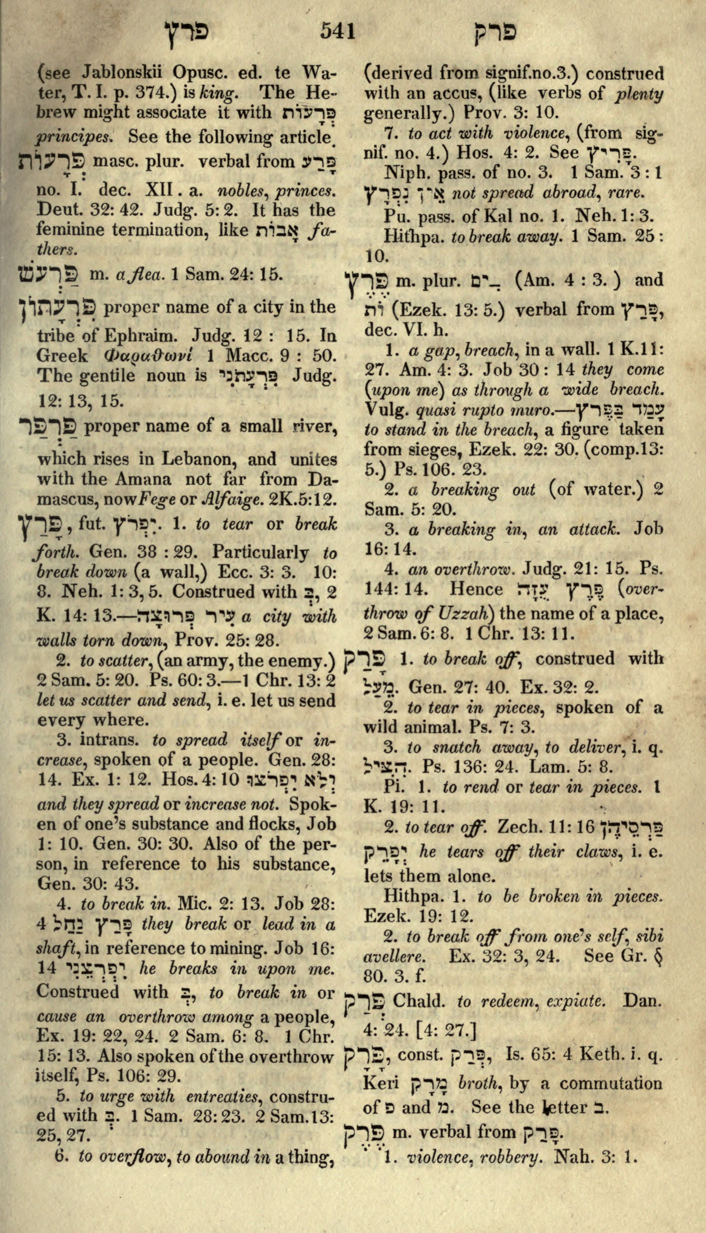 Gesenius Lexicon Page 555