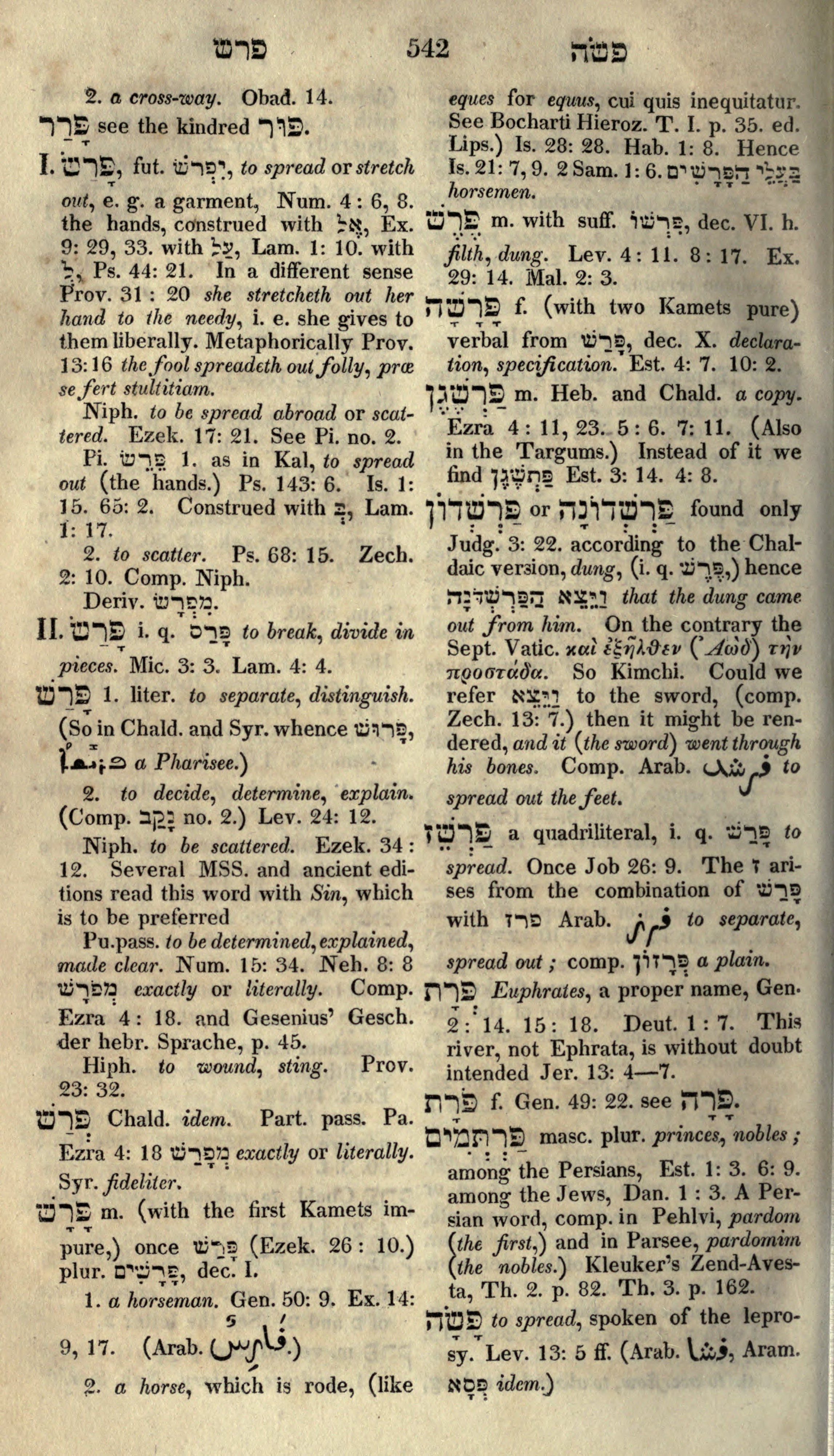 Gesenius Lexicon Page 556