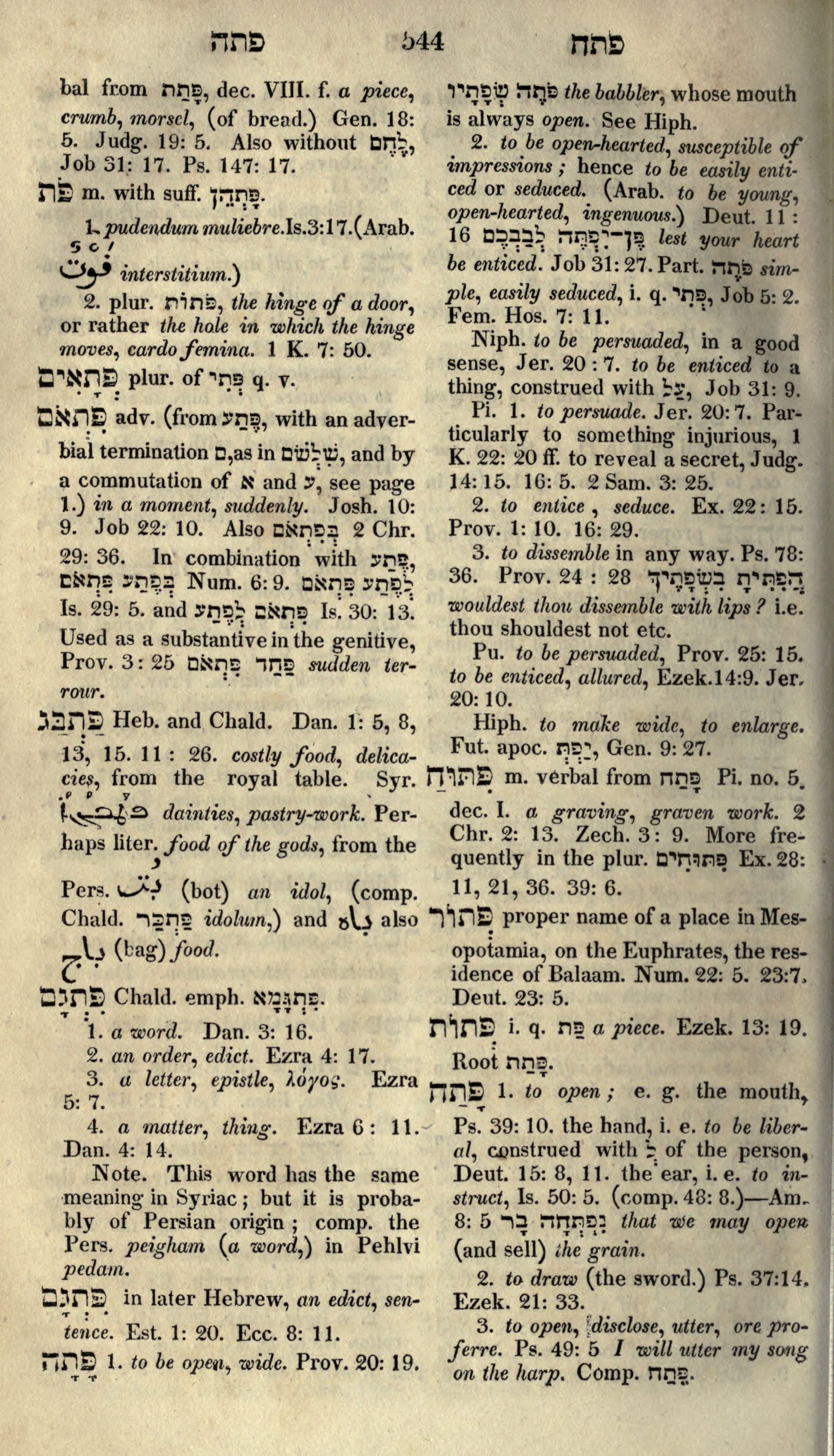 Gesenius Lexicon Page 558