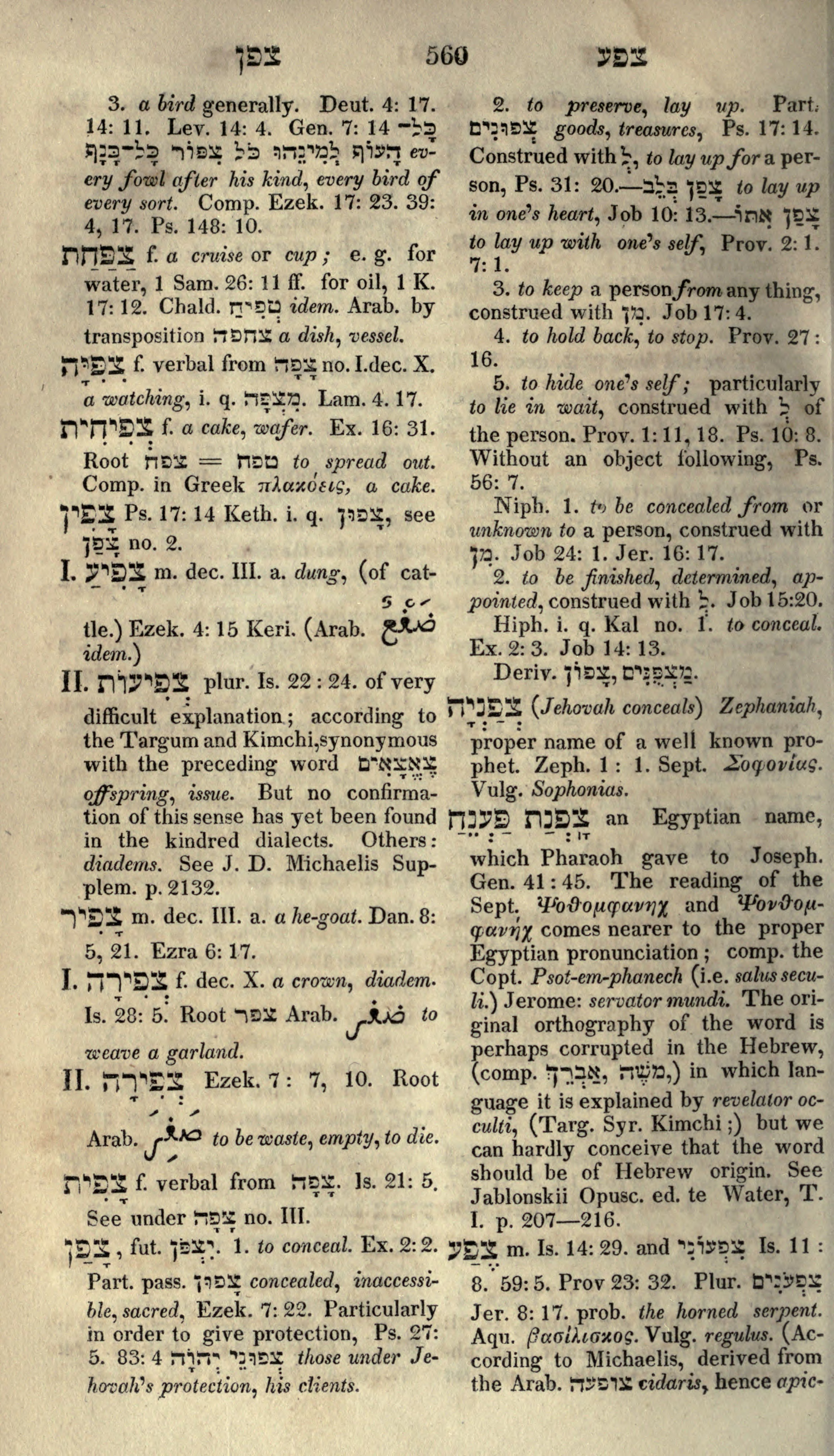 Gesenius Lexicon Page 574