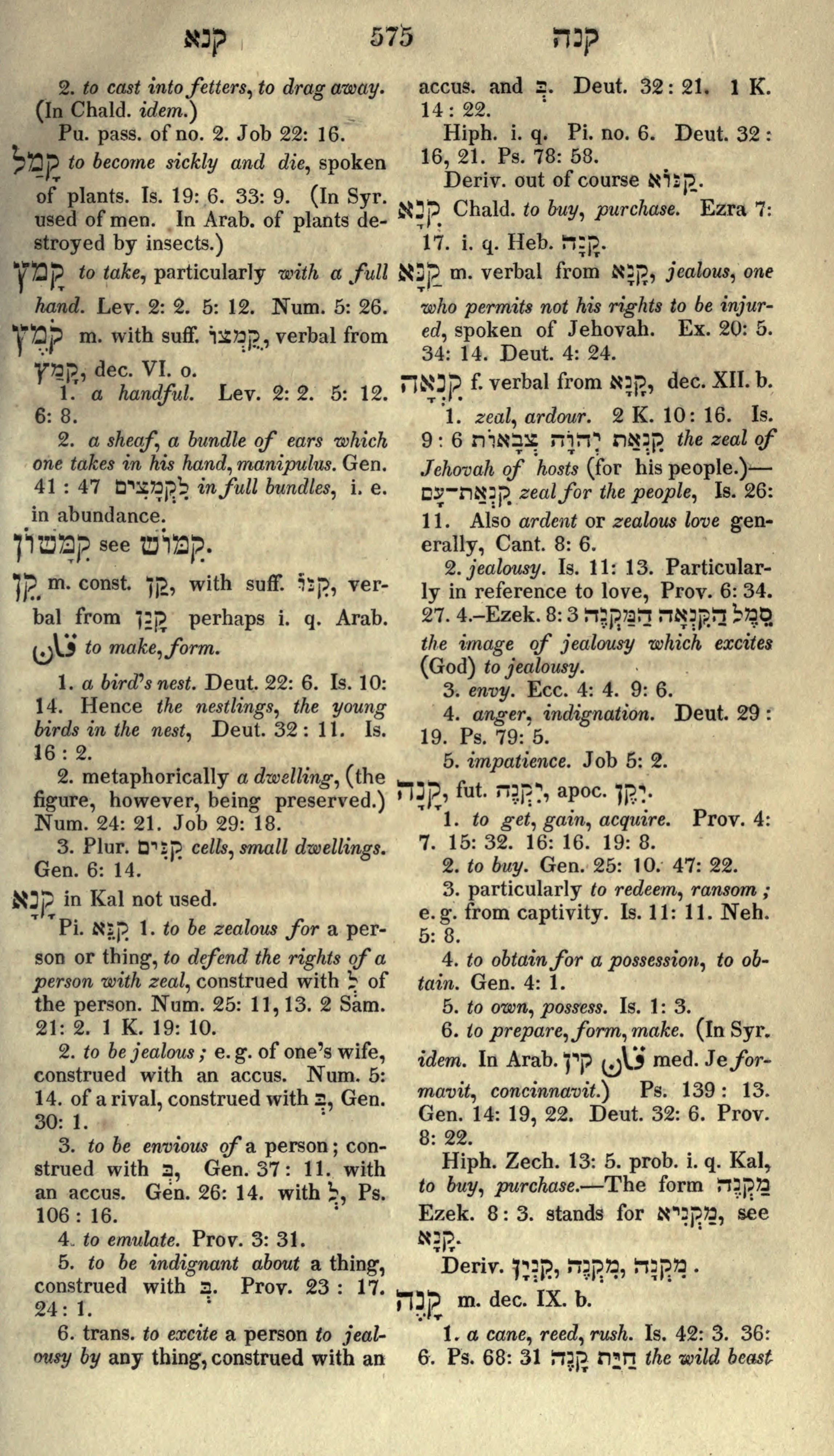 Gesenius Lexicon Page 589