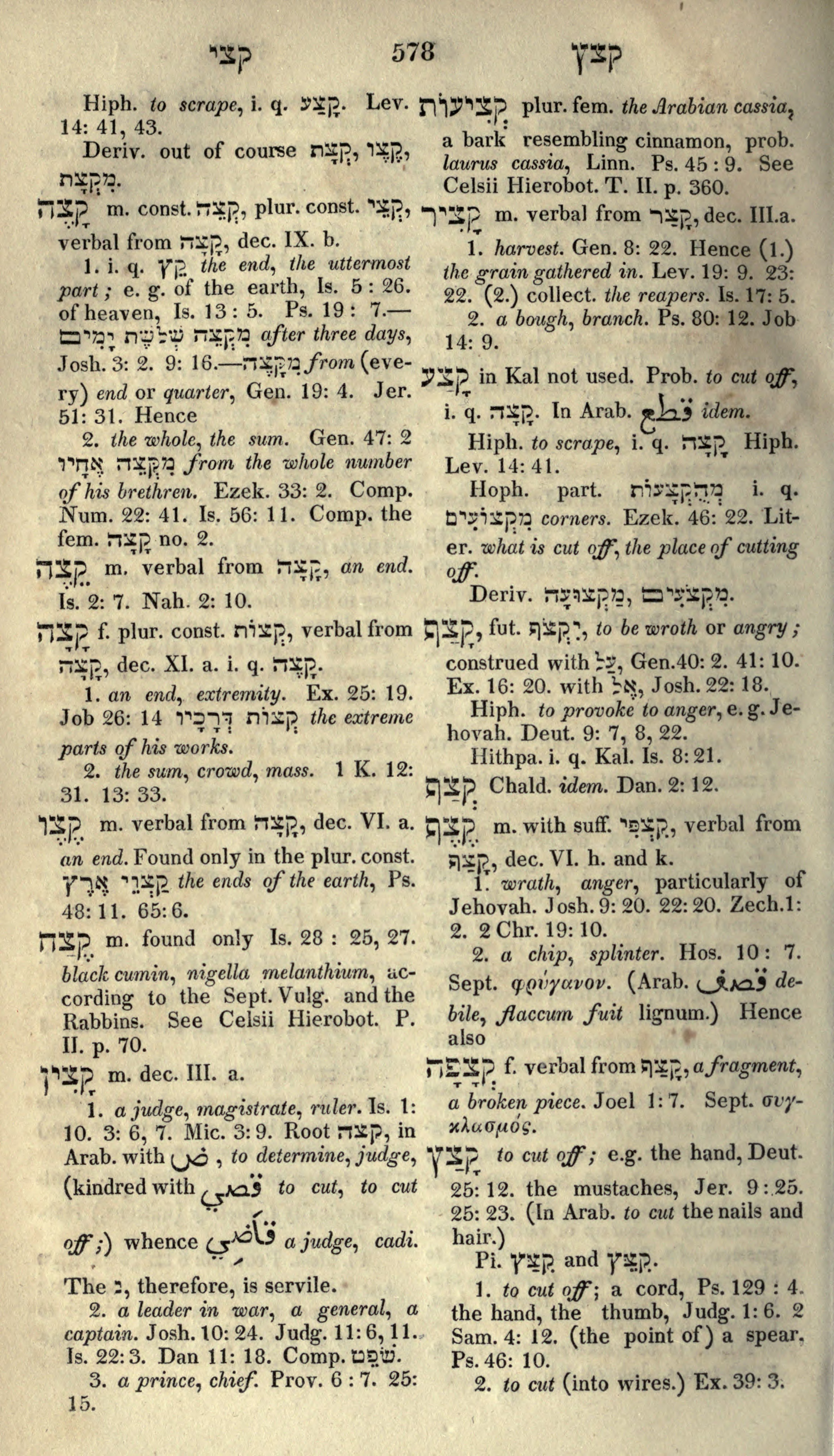Gesenius Lexicon Page 592