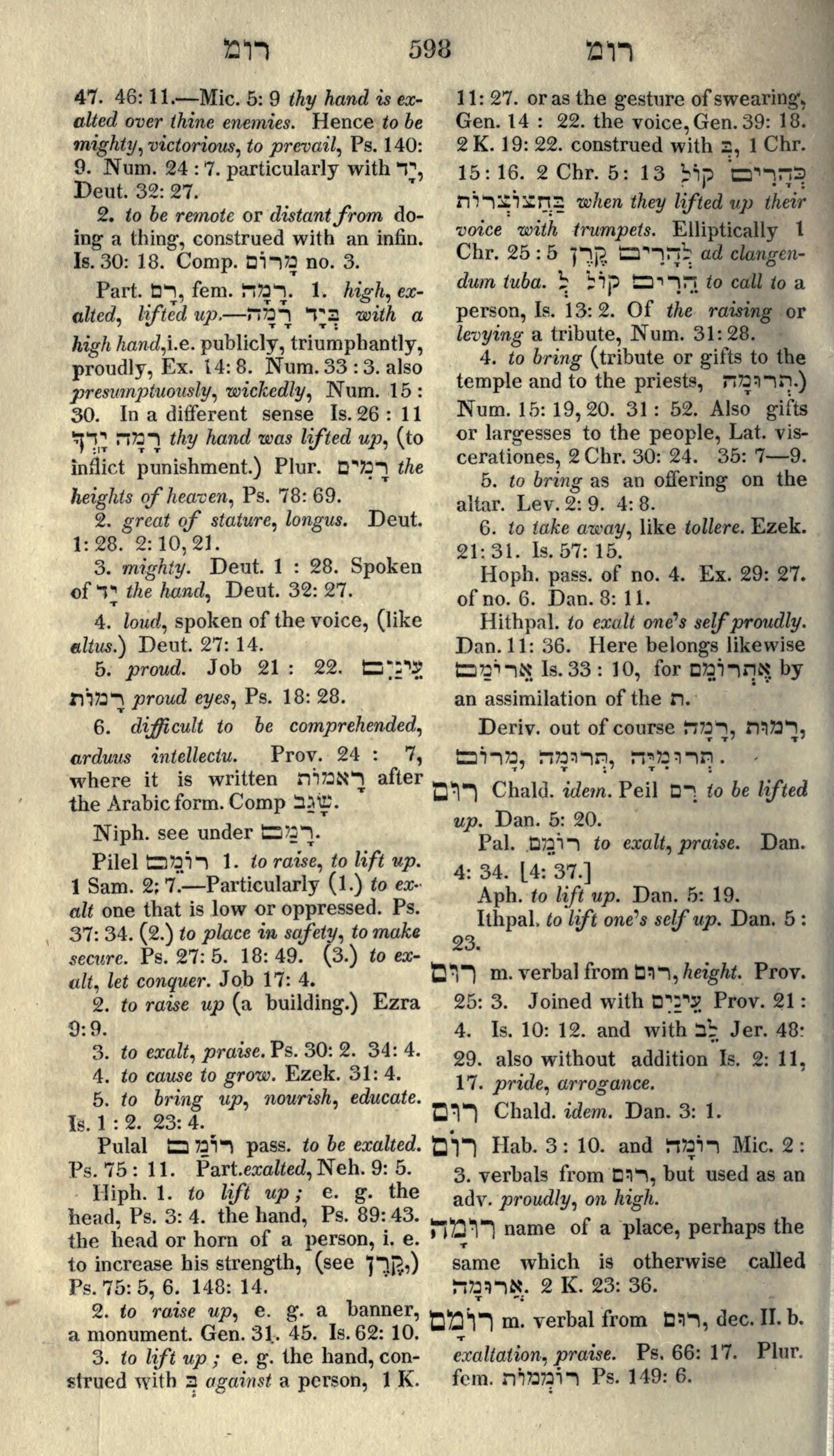 Gesenius Lexicon Page 612