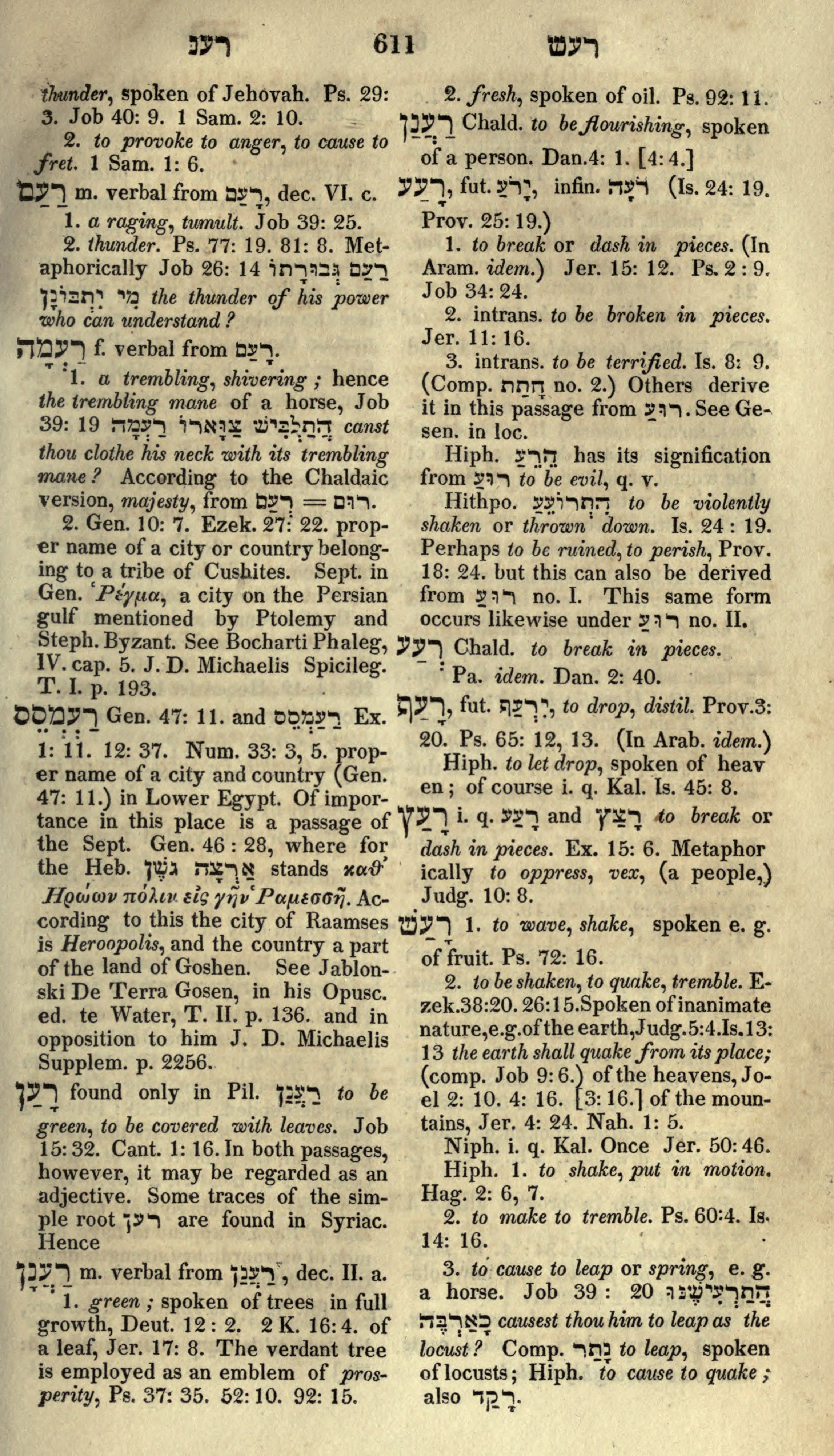 Gesenius Lexicon Page 625