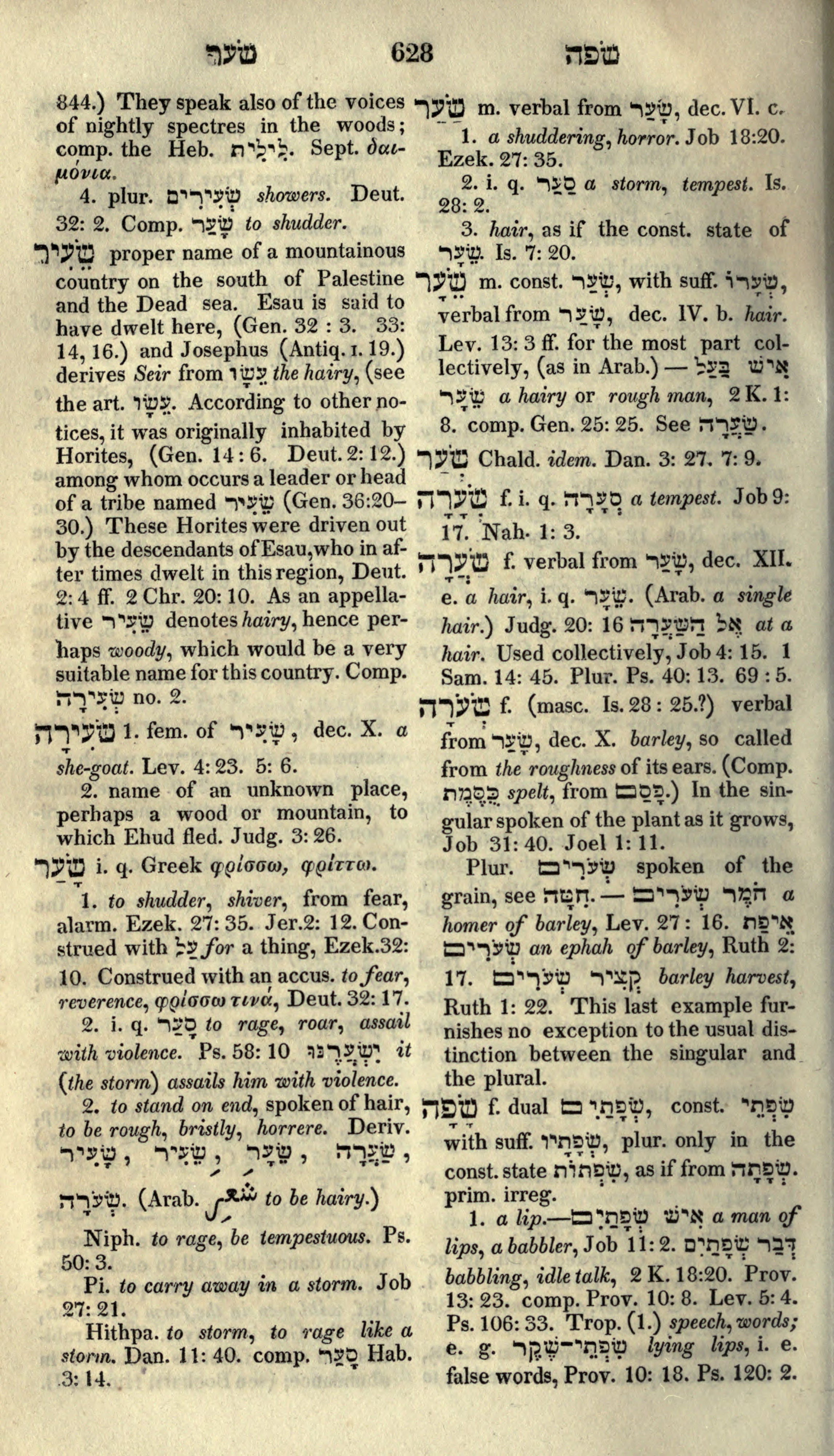 Gesenius Lexicon Page 642