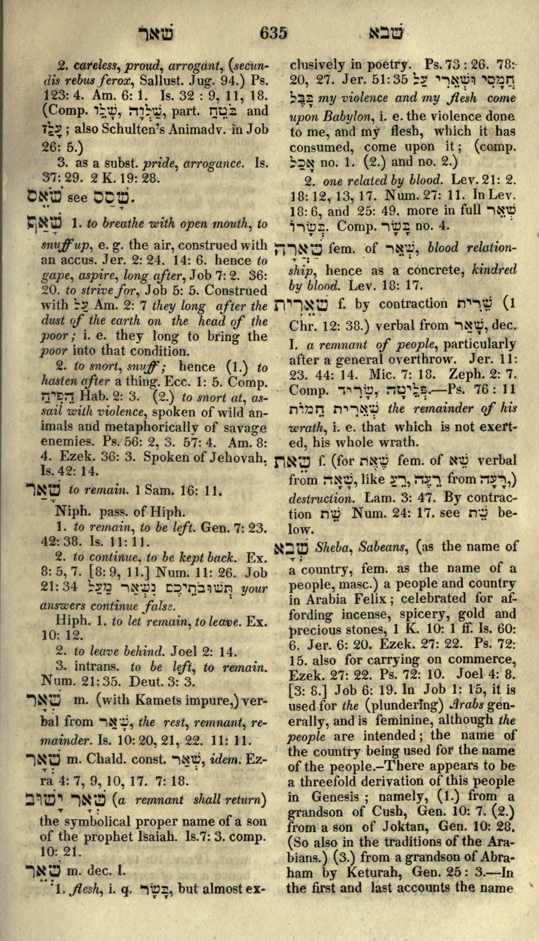Gesenius Lexicon Page 649