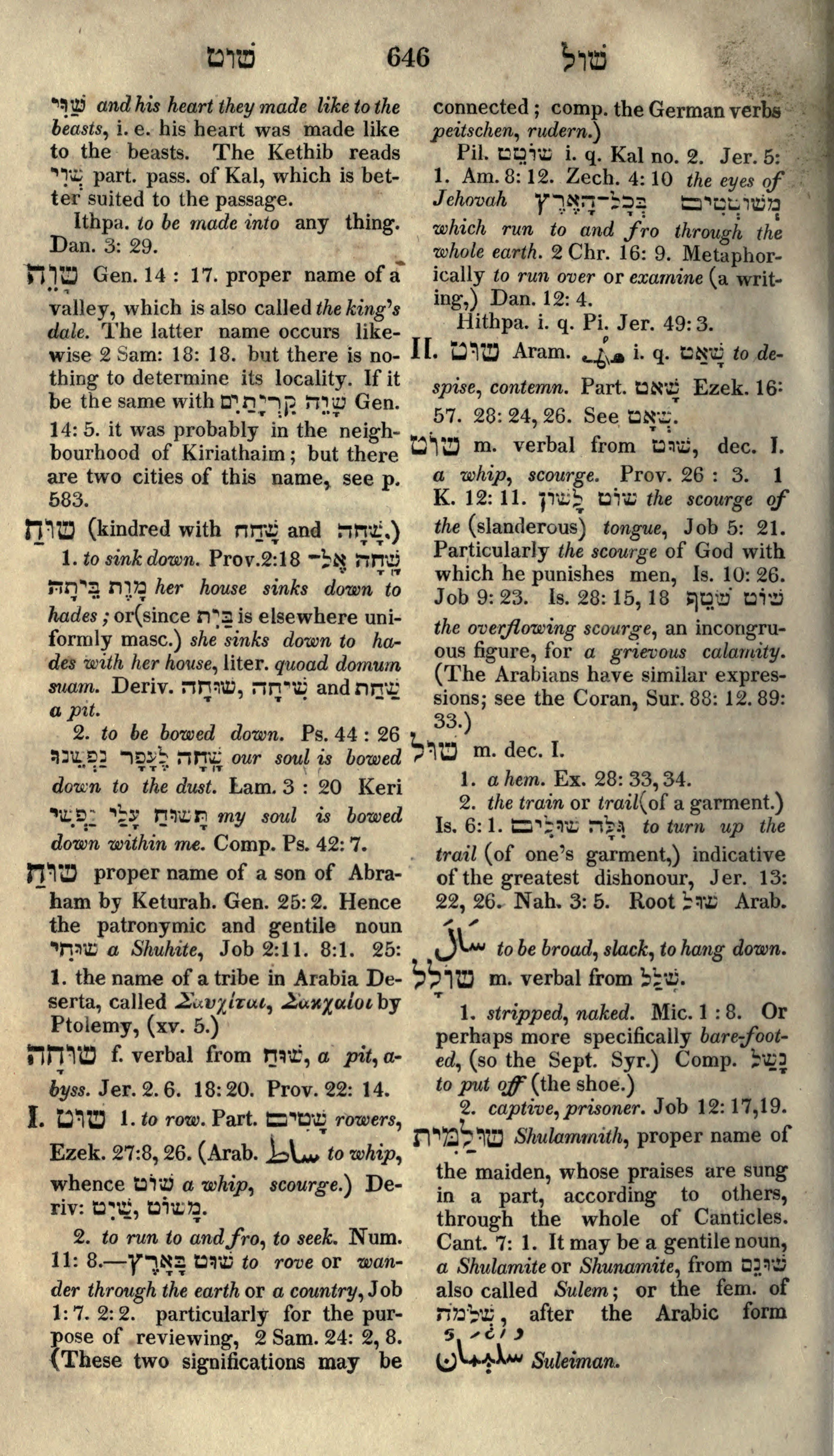 Gesenius Lexicon Page 660