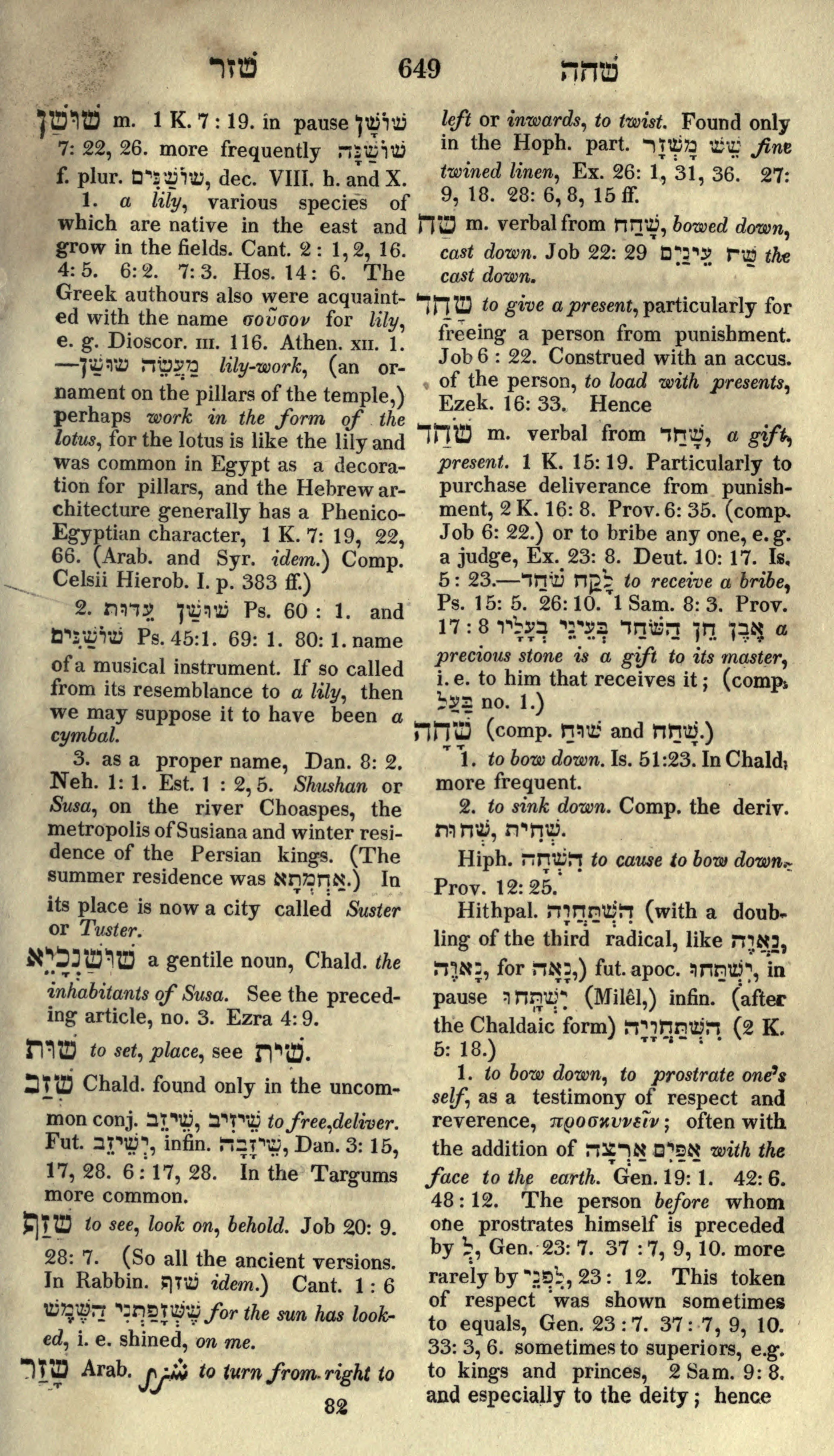 Gesenius Lexicon Page 663