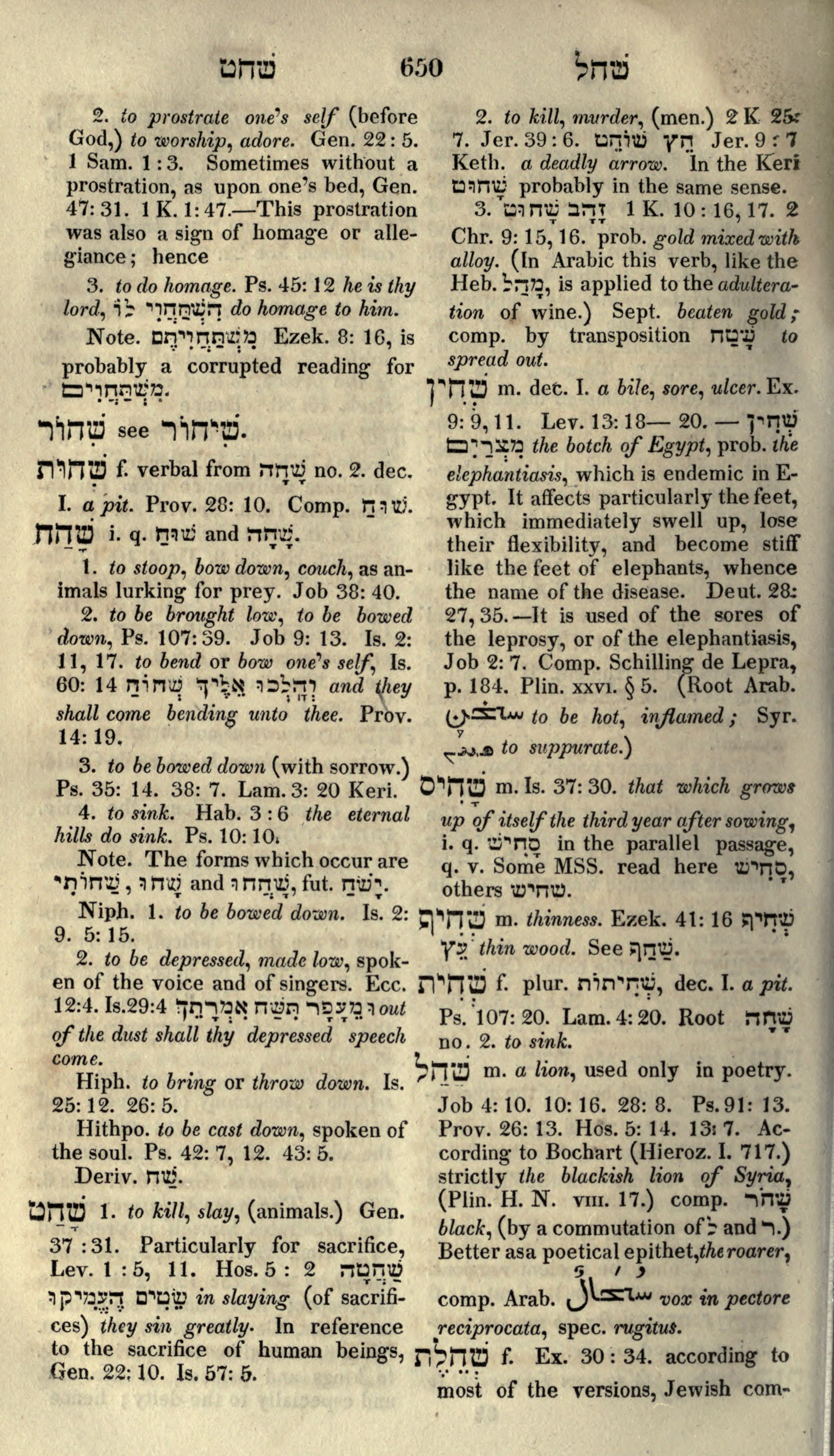 Gesenius Lexicon Page 664