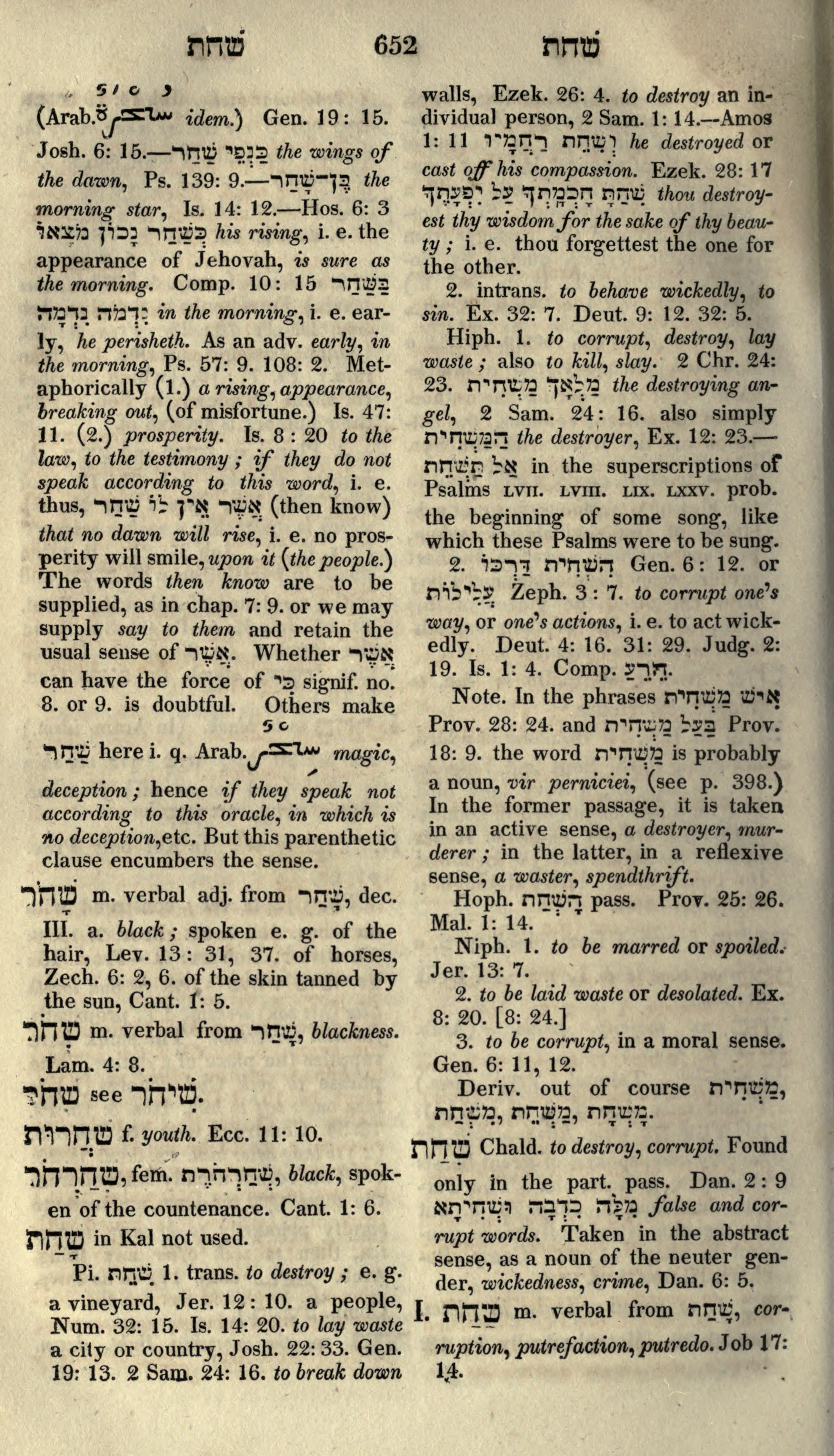 Gesenius Lexicon Page 666