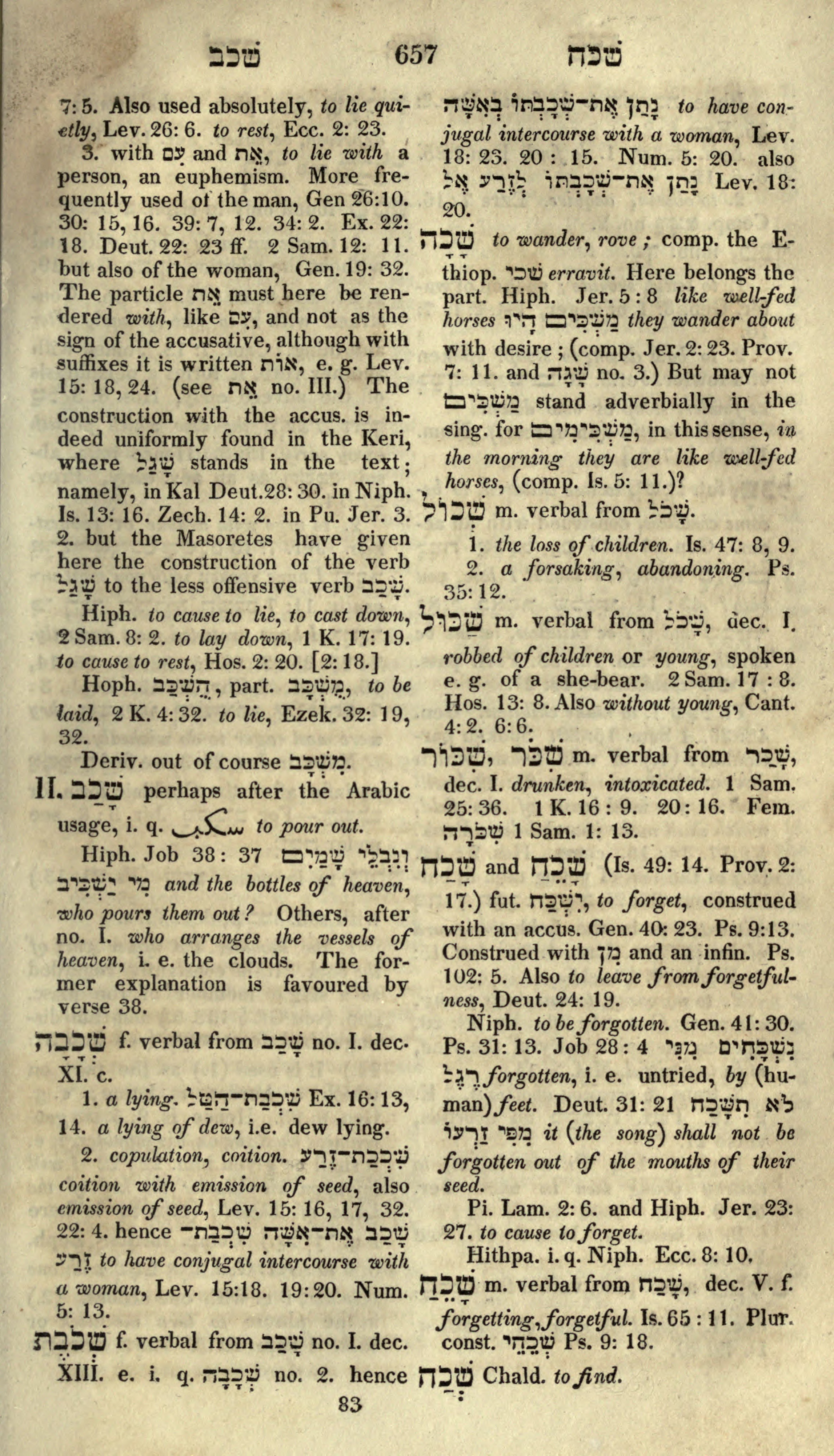 Gesenius Lexicon Page 671