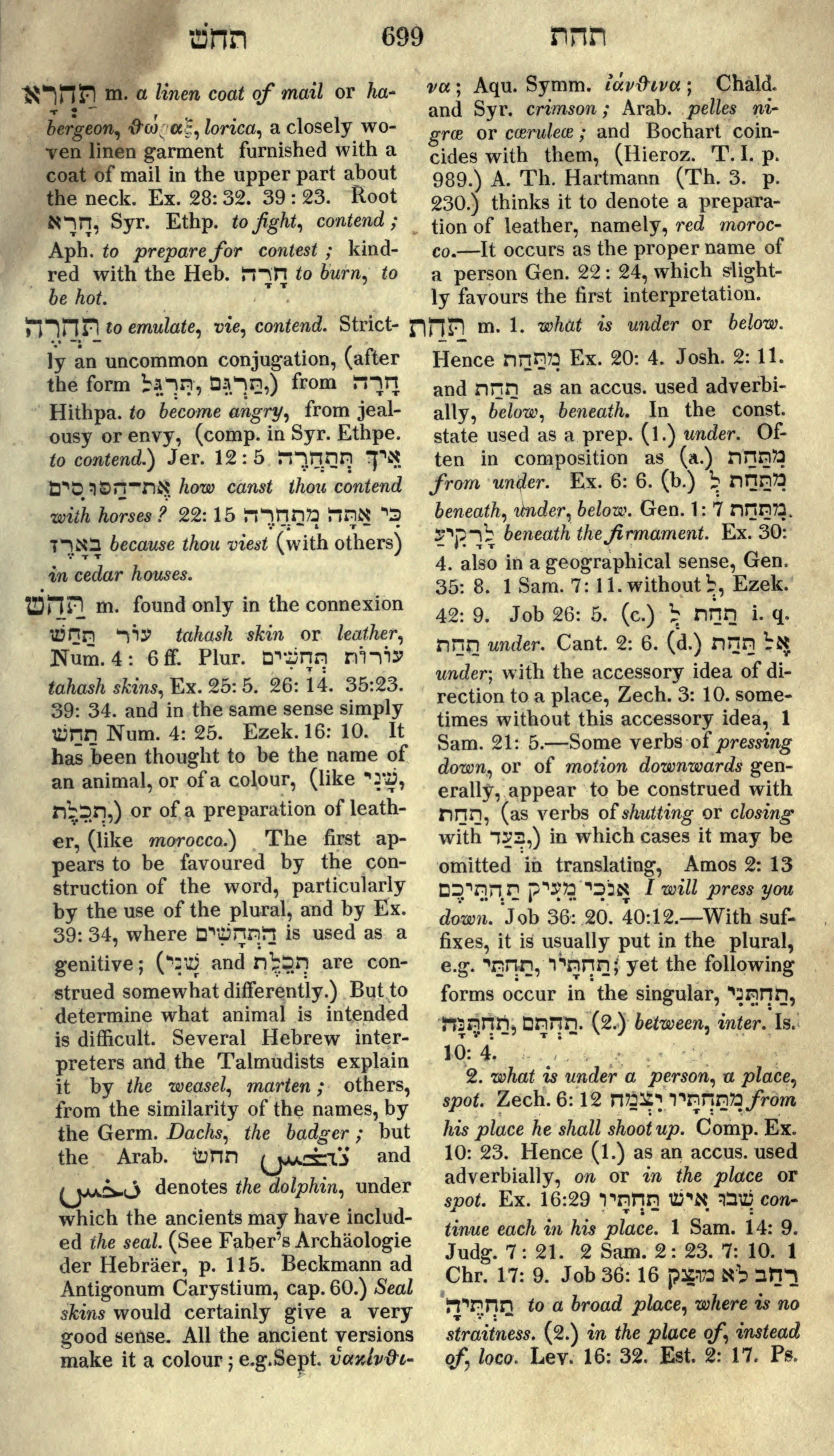 Gesenius Lexicon Page 713