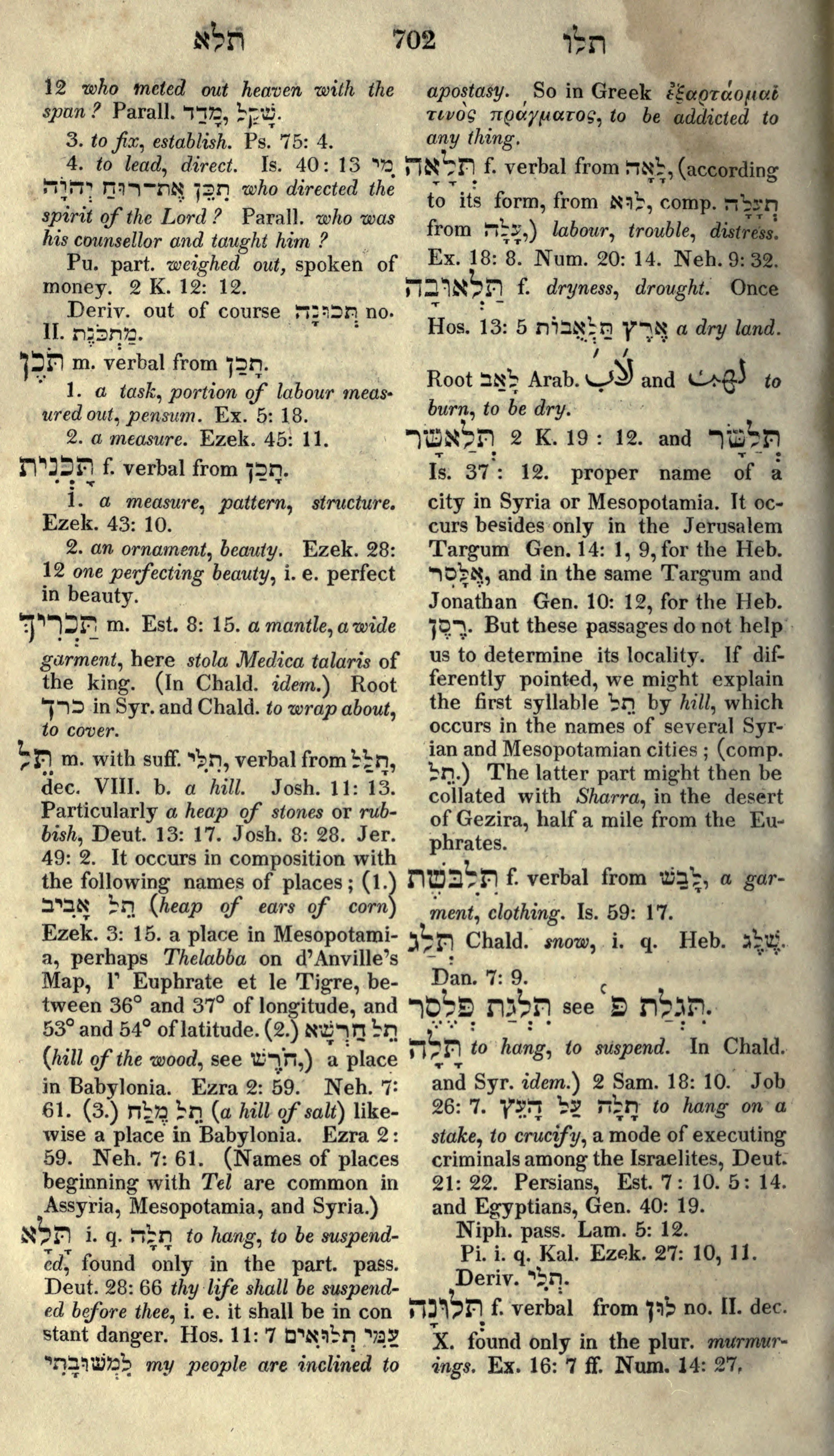 Gesenius Lexicon Page 716