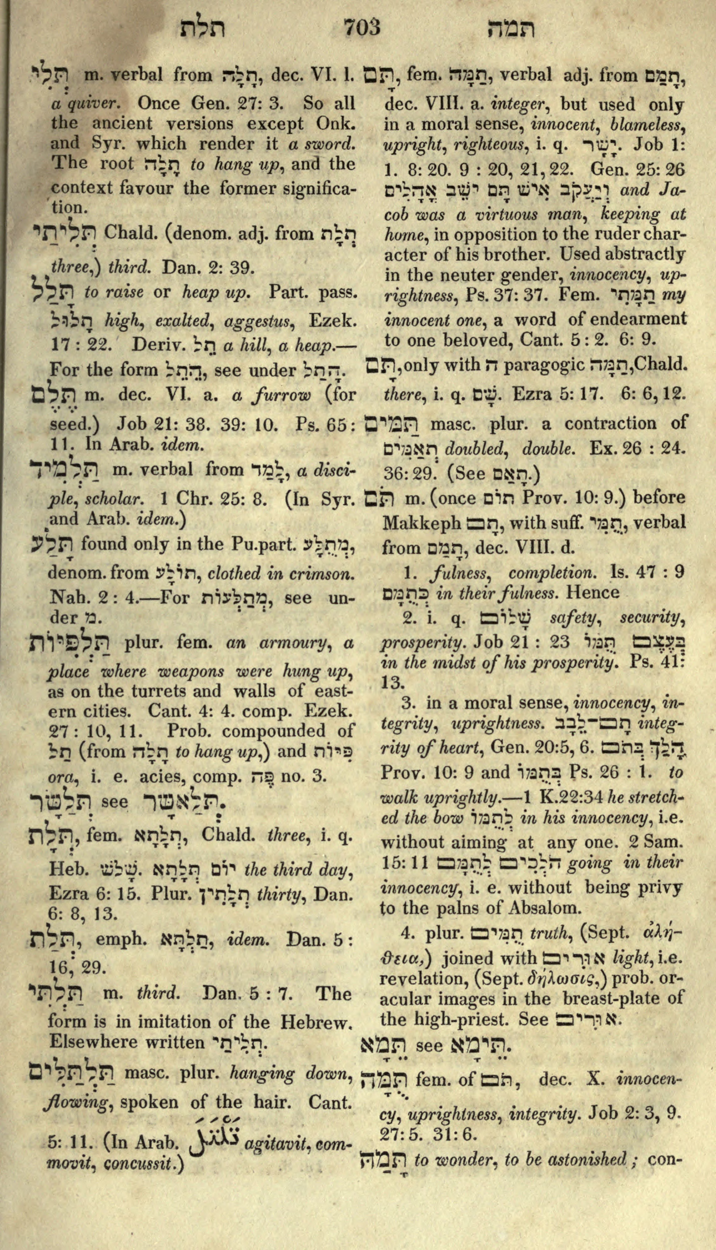 Gesenius Lexicon Page 717