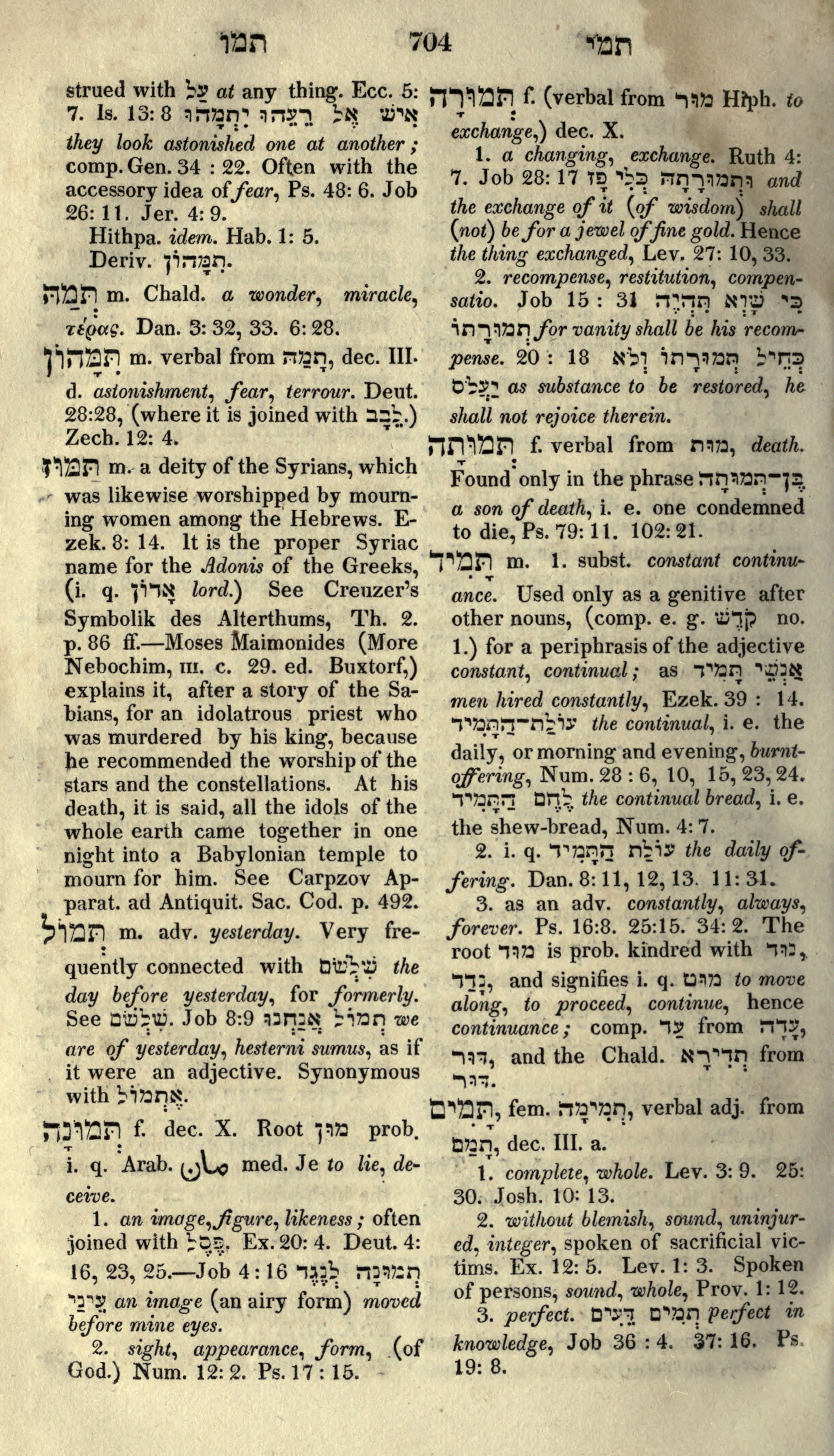 Gesenius Lexicon Page 718