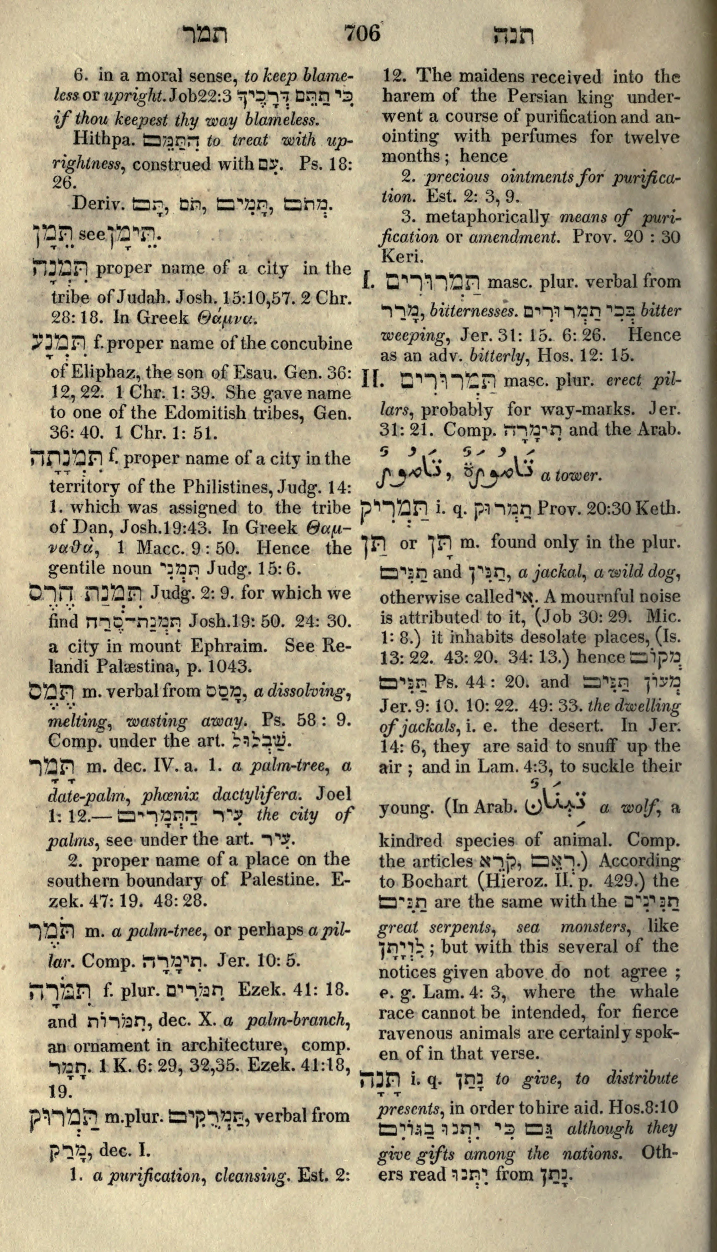 Gesenius Lexicon Page 720