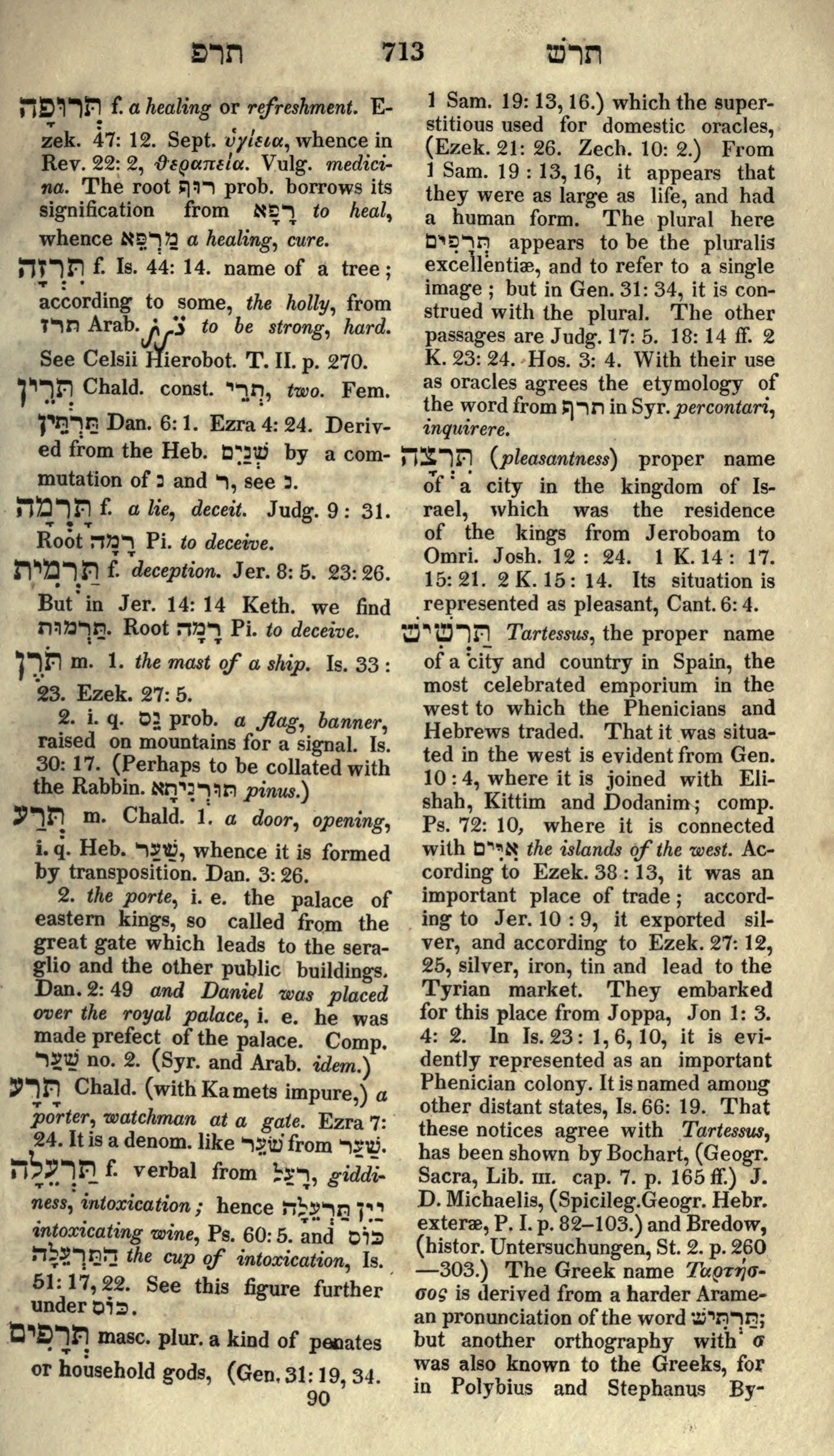 Gesenius Lexicon Page 727